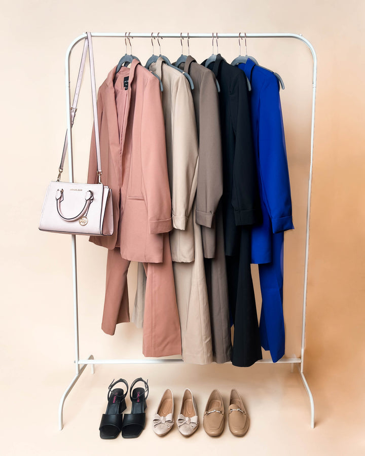 Emily Coffee Longline Open Blazer