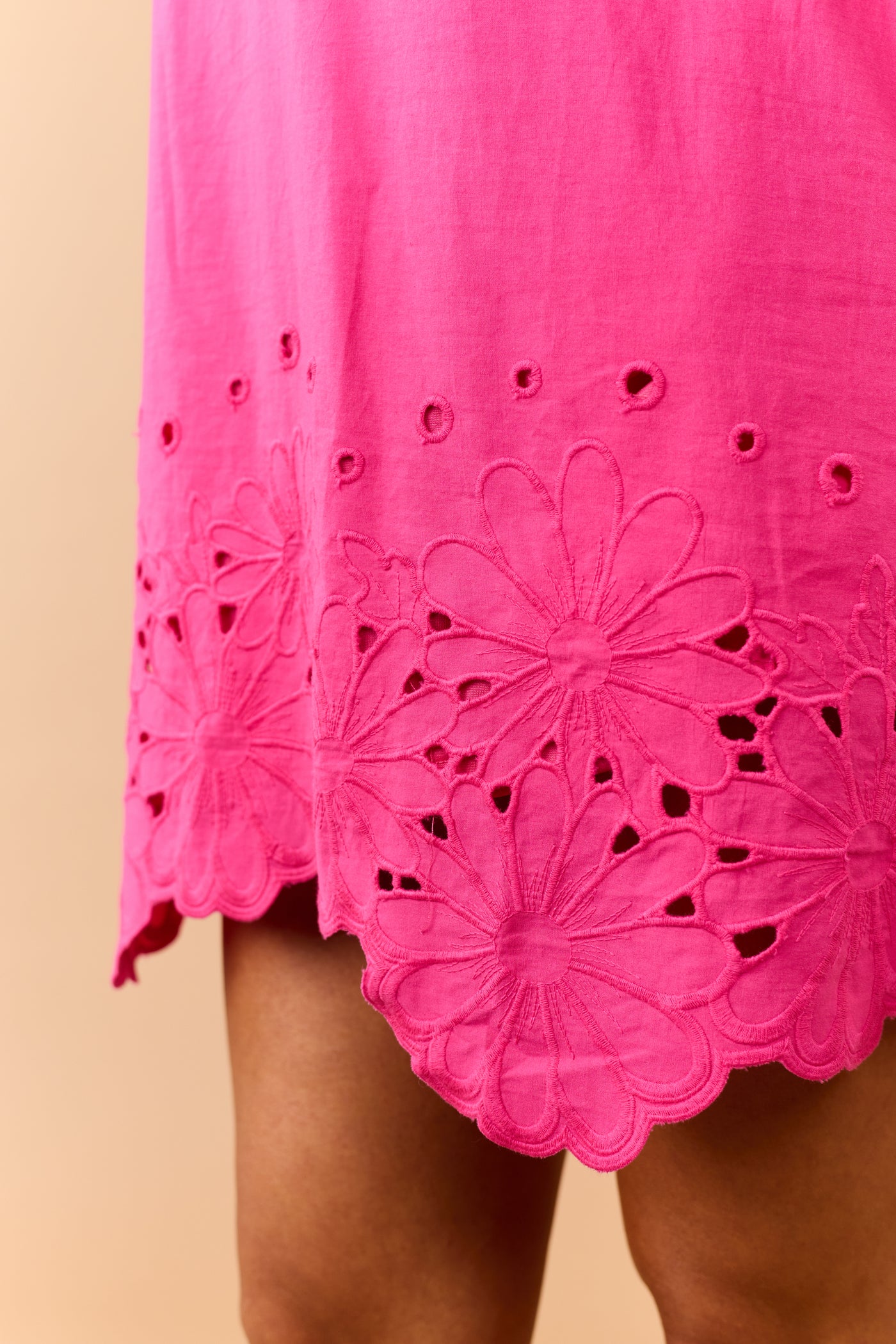 entro hot pink dress Ruffled Tiered Pocket Midi Dresses