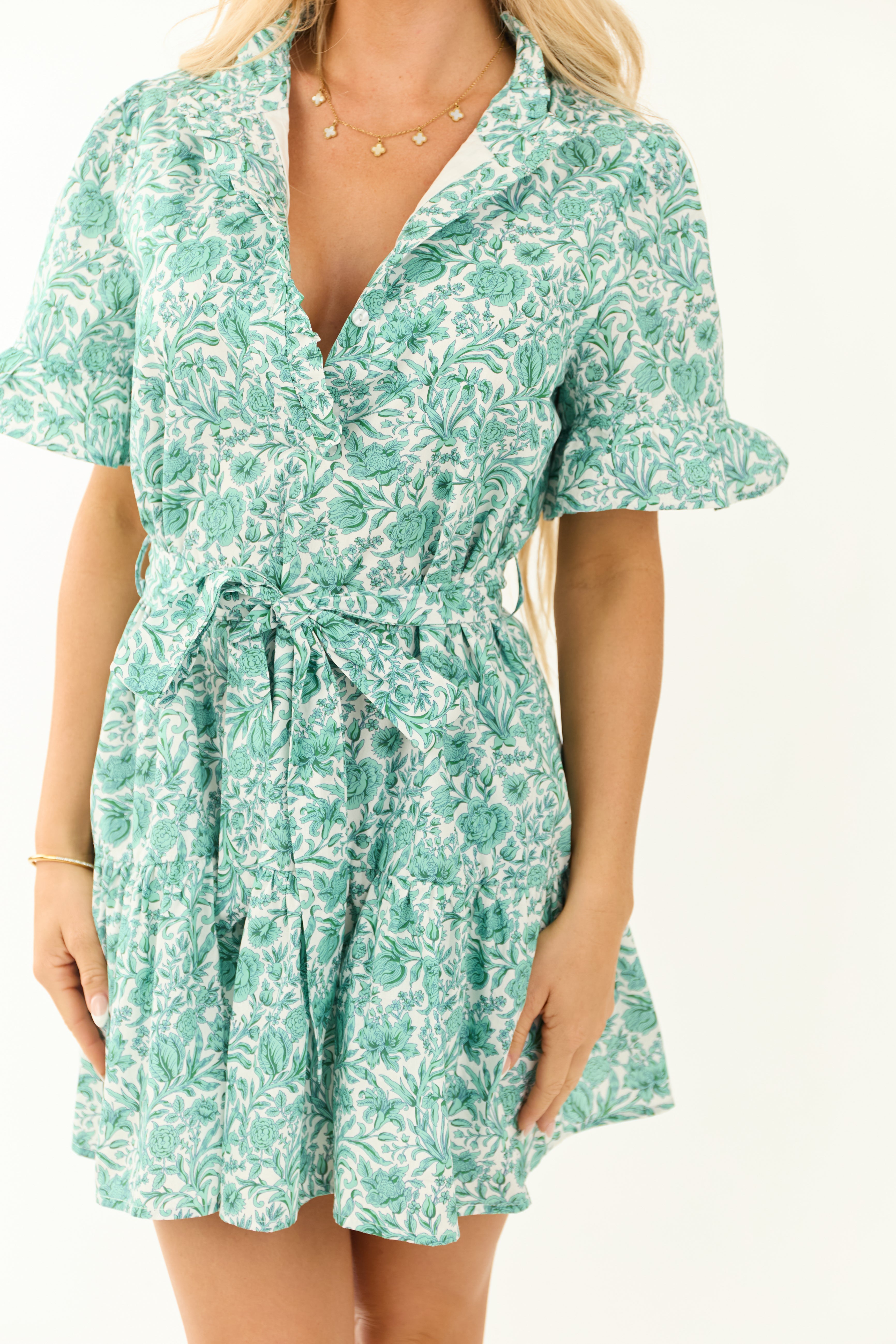 正規Herlipto Airy Volume Sleeve Dress Mint herlipto 【3月3日(日)19時発売】 Airy Volume Sleeve Dress