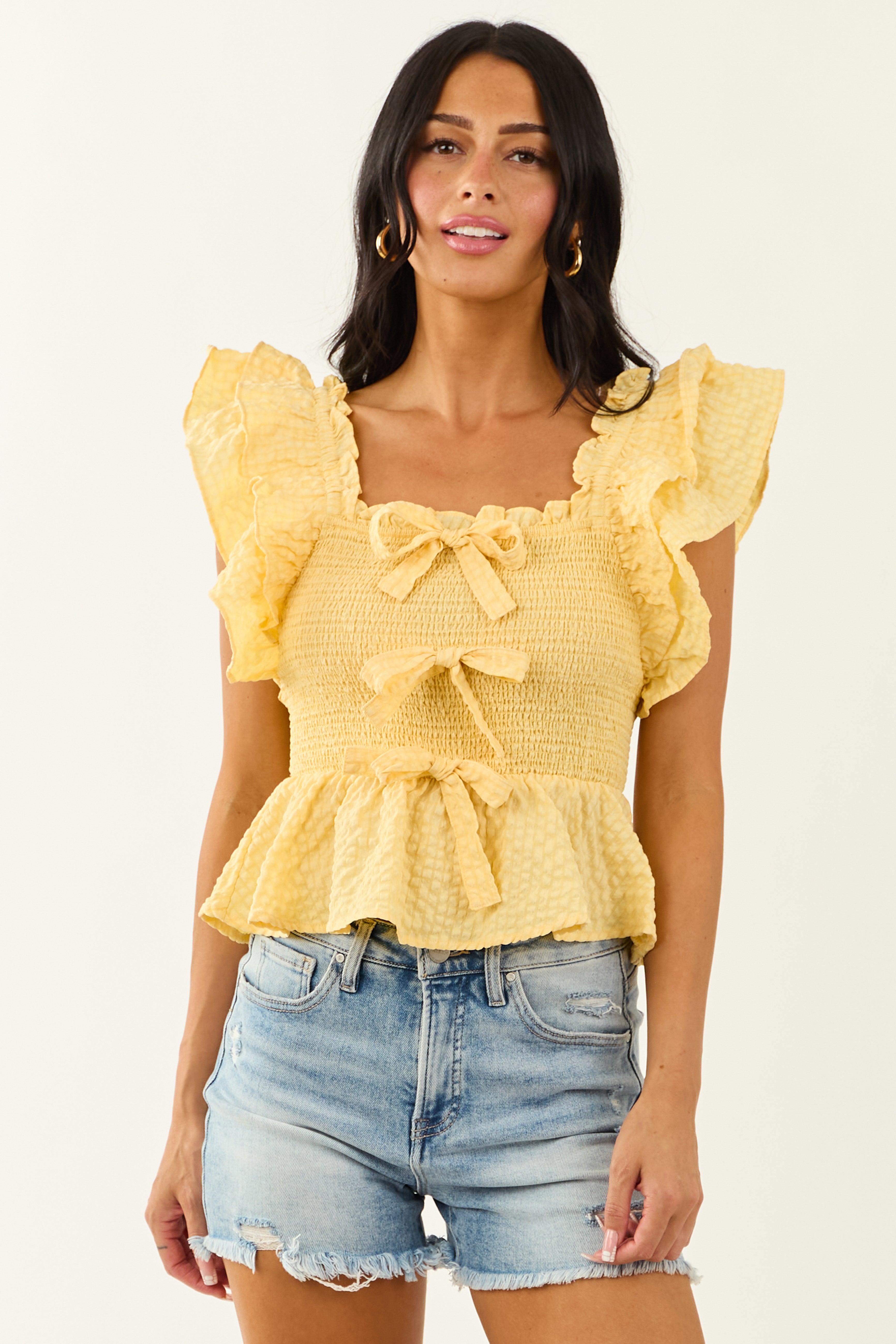 entro ruffle top