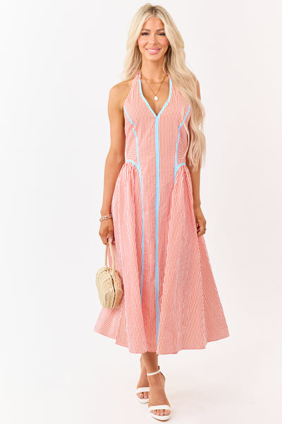 entro hot pink dress Entro Hot Pink Midi Dress with Puff Sleeves Medium