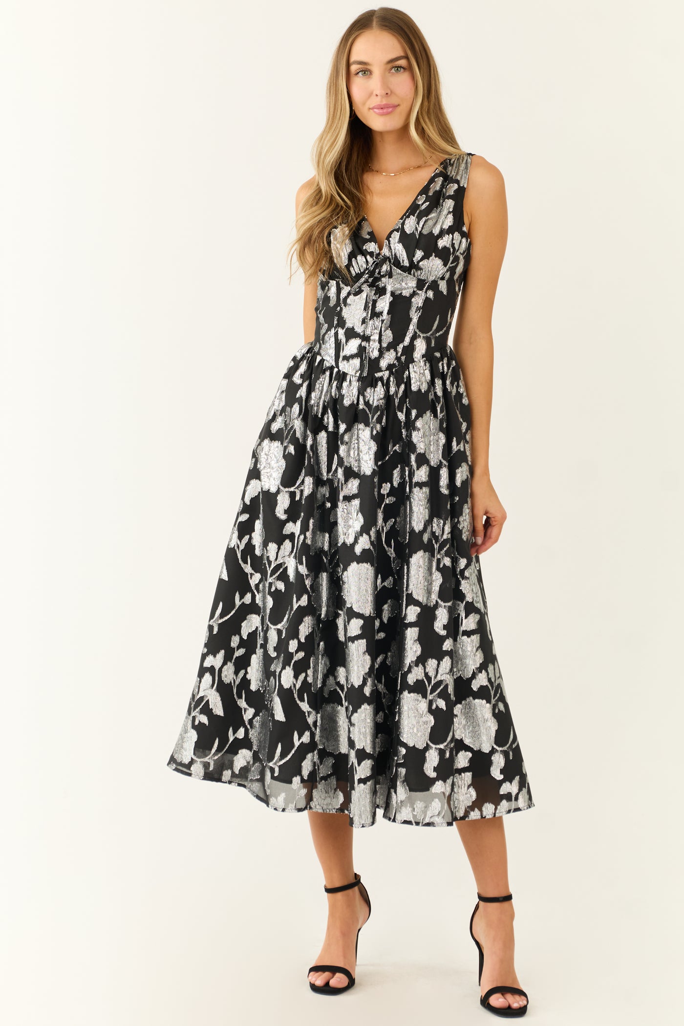 Floral Midi Dress With Green Floral Slip Dress Wedding Gown Floral Black And White Floor Length Dress Flying Tomato Black And Silver Floral Midi Floral Midi Dress With Green Floral Slip Dress Wedding Gown Floral Black And White Floor Length Dress Flying Tomato Black And Silver Floral Midi