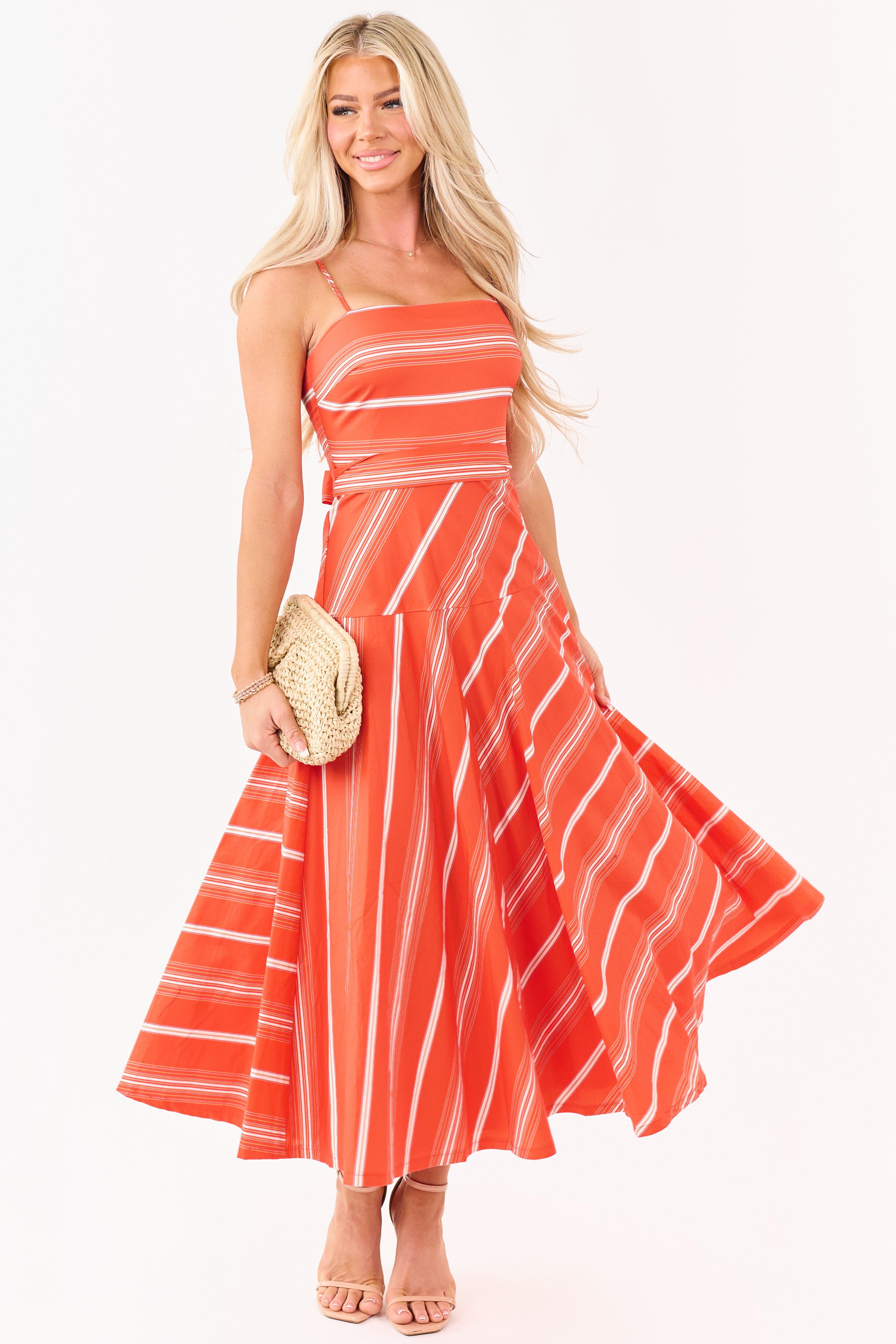 flying tomato midi dress Flying Tomato Printed Woven Midi Dress ID23543
