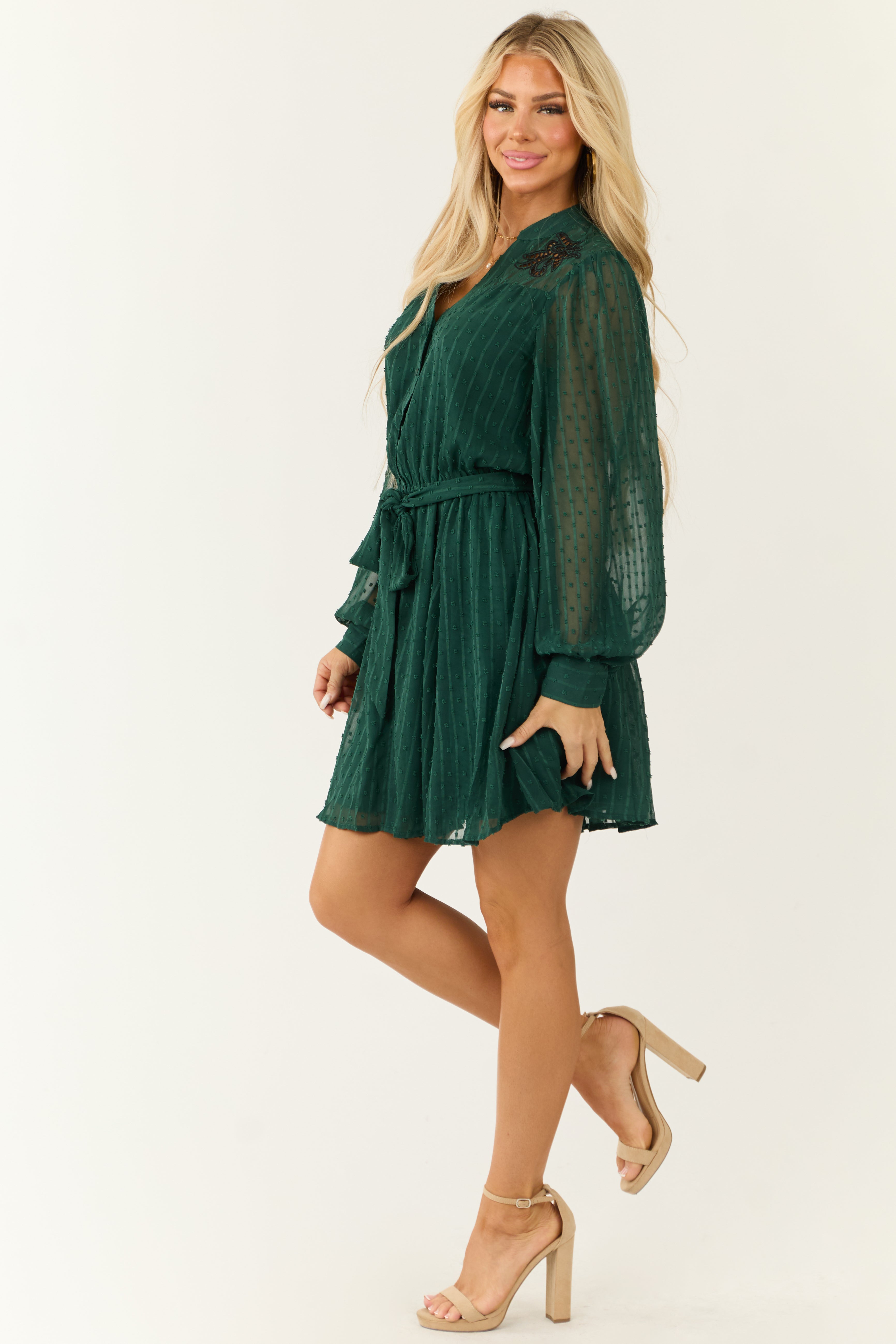 Flying Tomato Forest Green Textured Short Dress | Lime Lush Boutique Flying Tomato Forest Green Textured Short Dress | Lime Lush Boutique