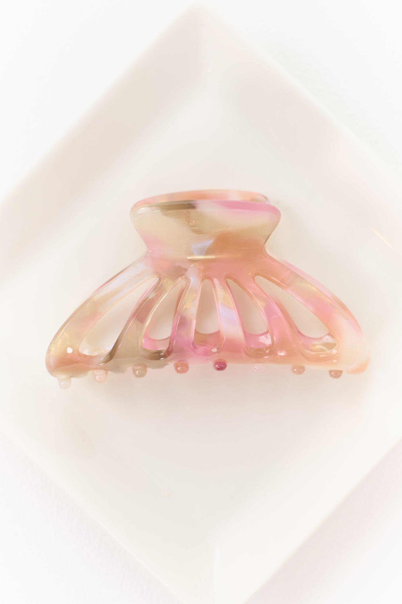 Fuchsia Abstract Pattern Claw Hair Clip