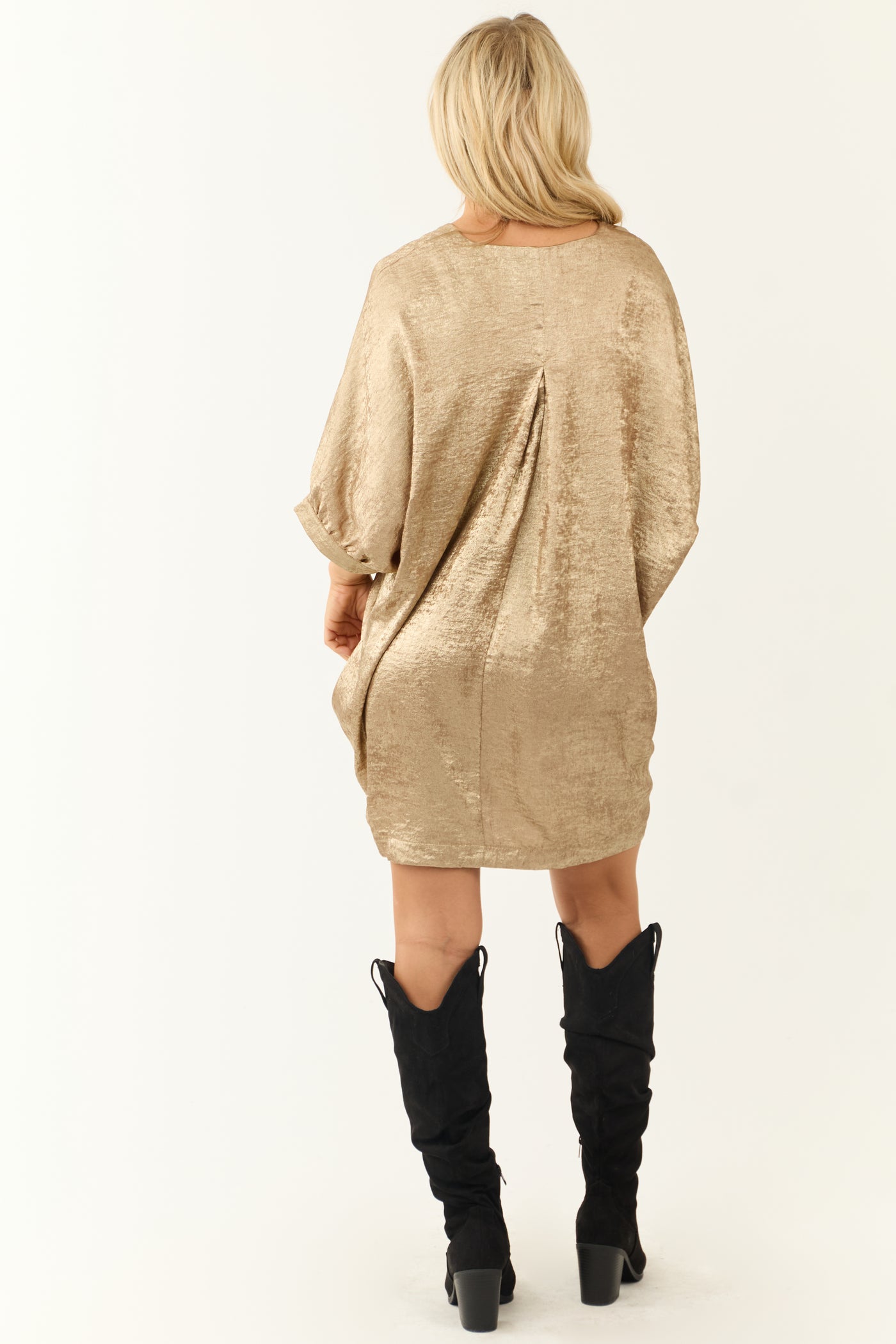 lush gold dress Gold Bar Dress L