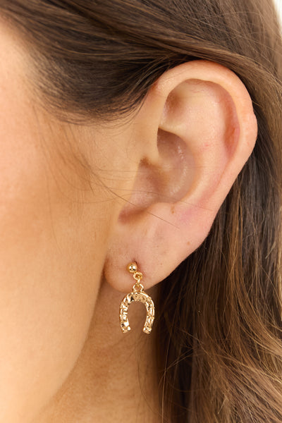 Gold Metallic Western 3 Pack Stud Earrings