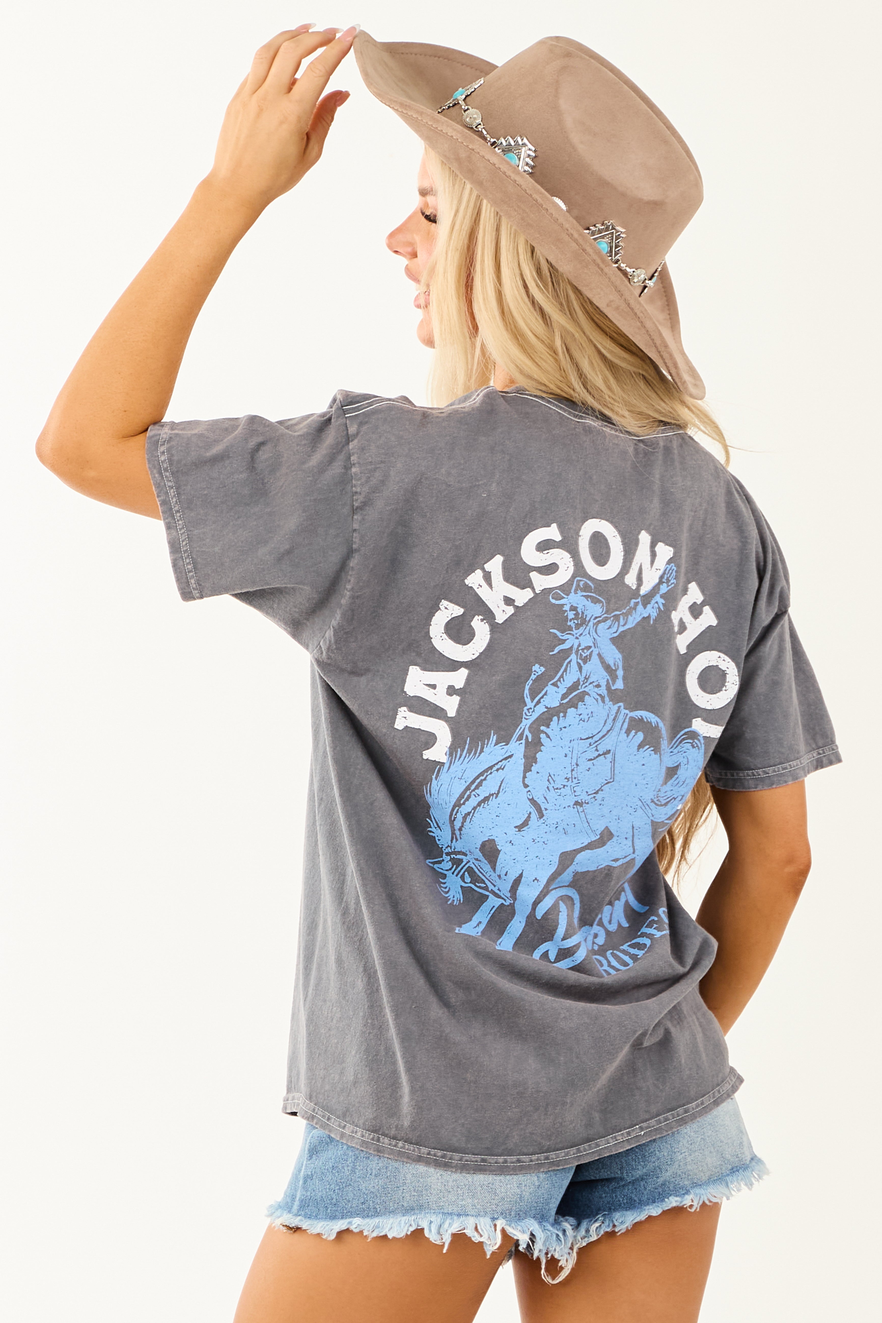 Graphite 'Jackson Hole' Graphic Cotton Tee