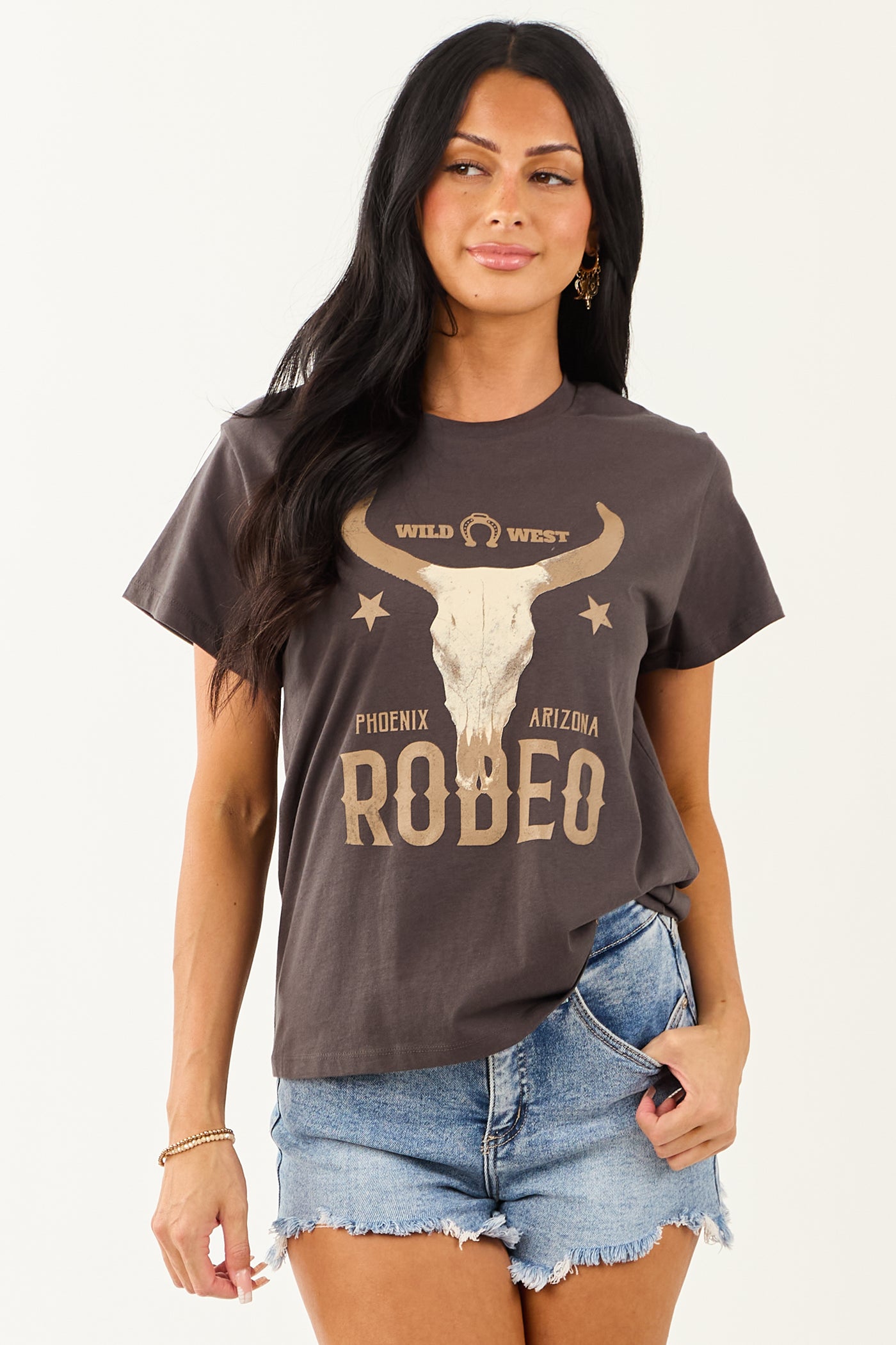Graphite 'Rodeo' Graphic Short Sleeve Top