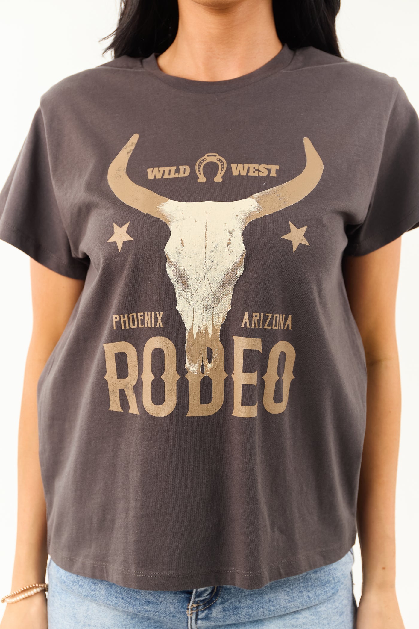 Graphite 'Rodeo' Graphic Short Sleeve Top