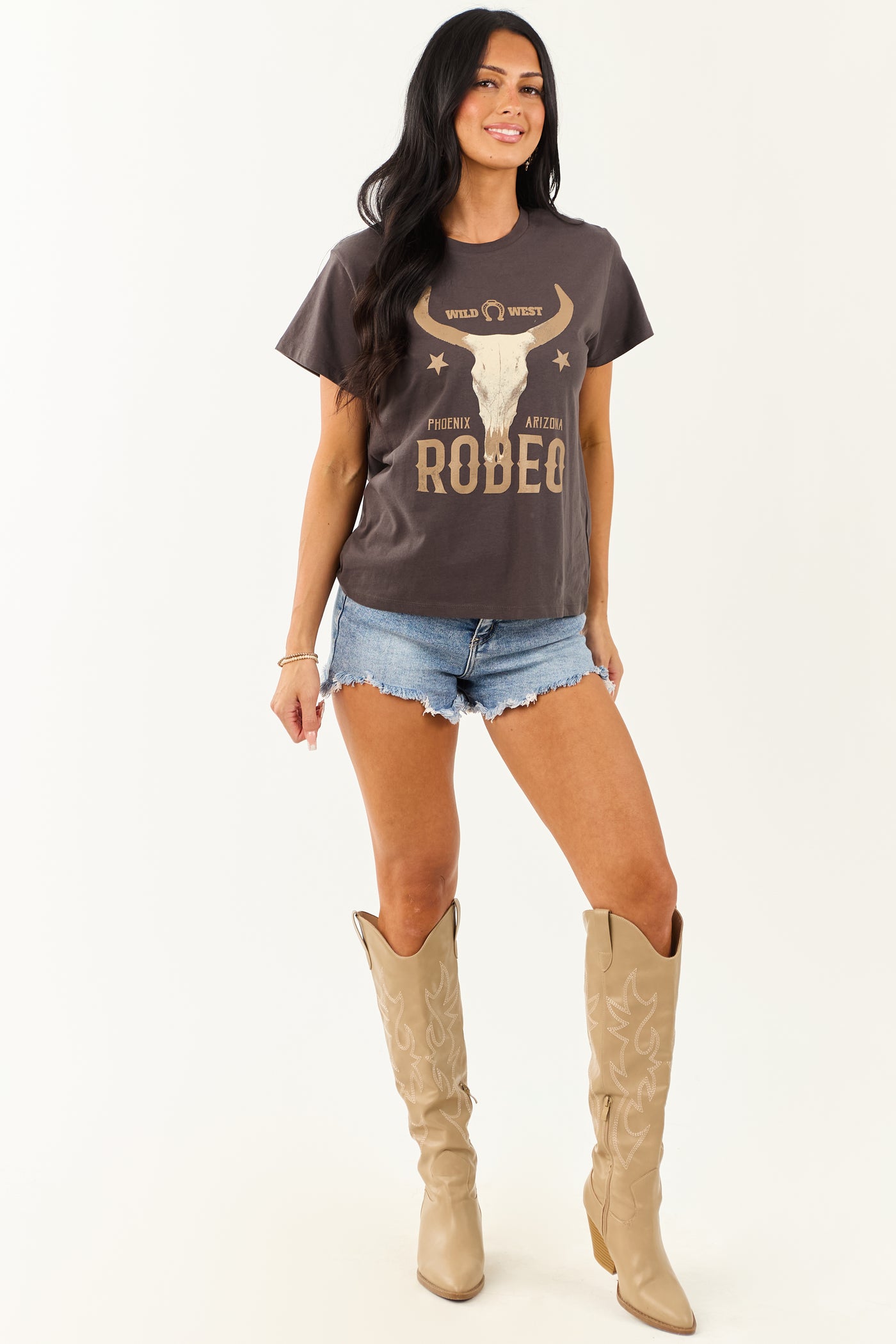 Graphite 'Rodeo' Graphic Short Sleeve Top