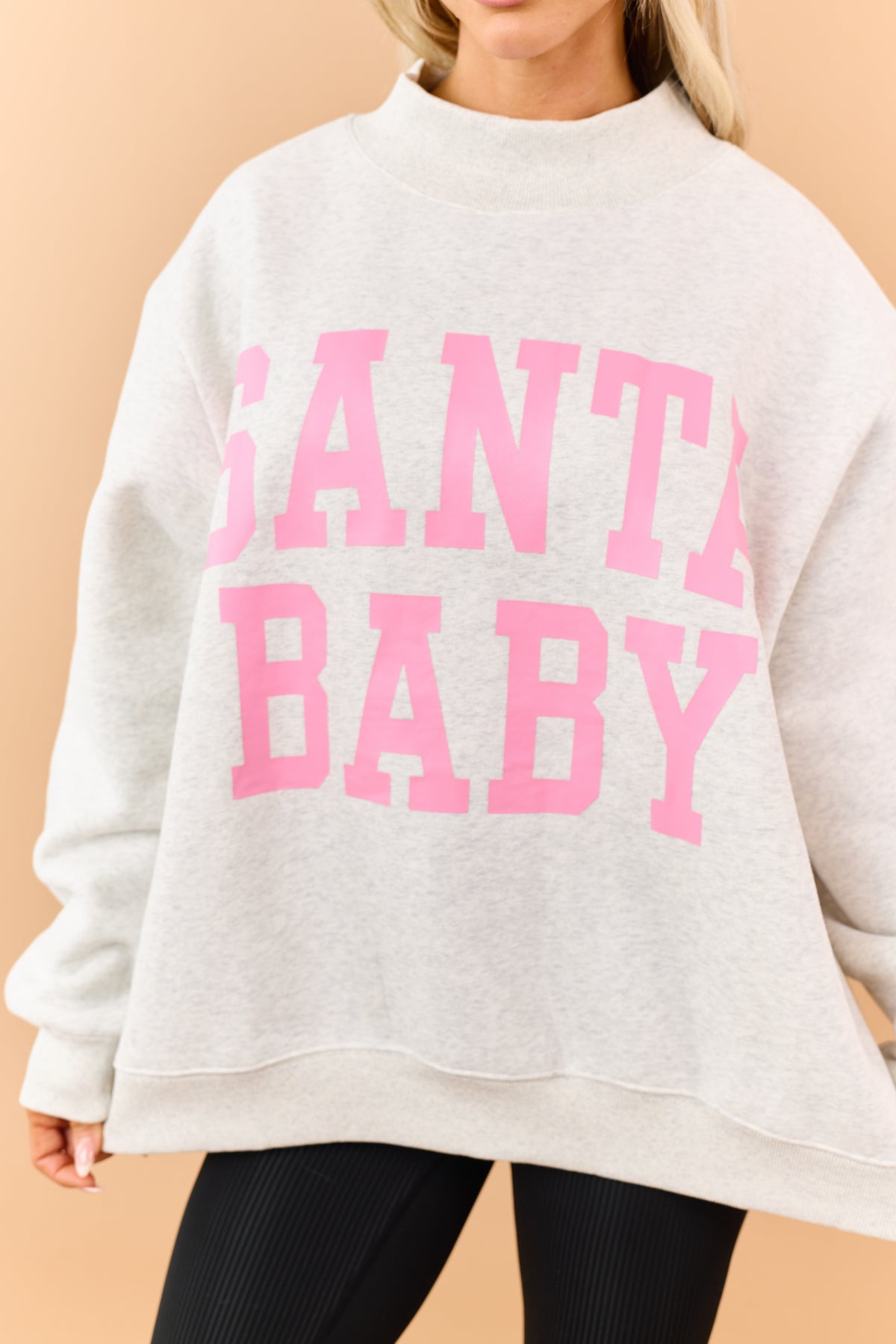 Heather Grey 'Santa Baby' & 'Santa's Fav' Sweatshirt