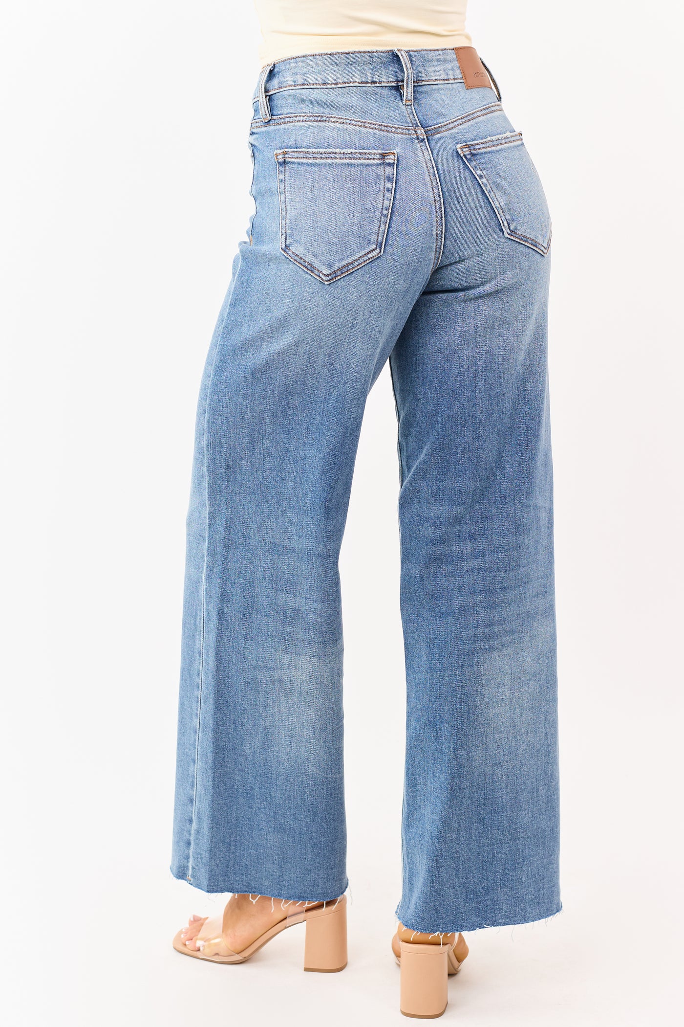 Hidden Premium Dark Wash Wide Leg Stretchy Jeans
