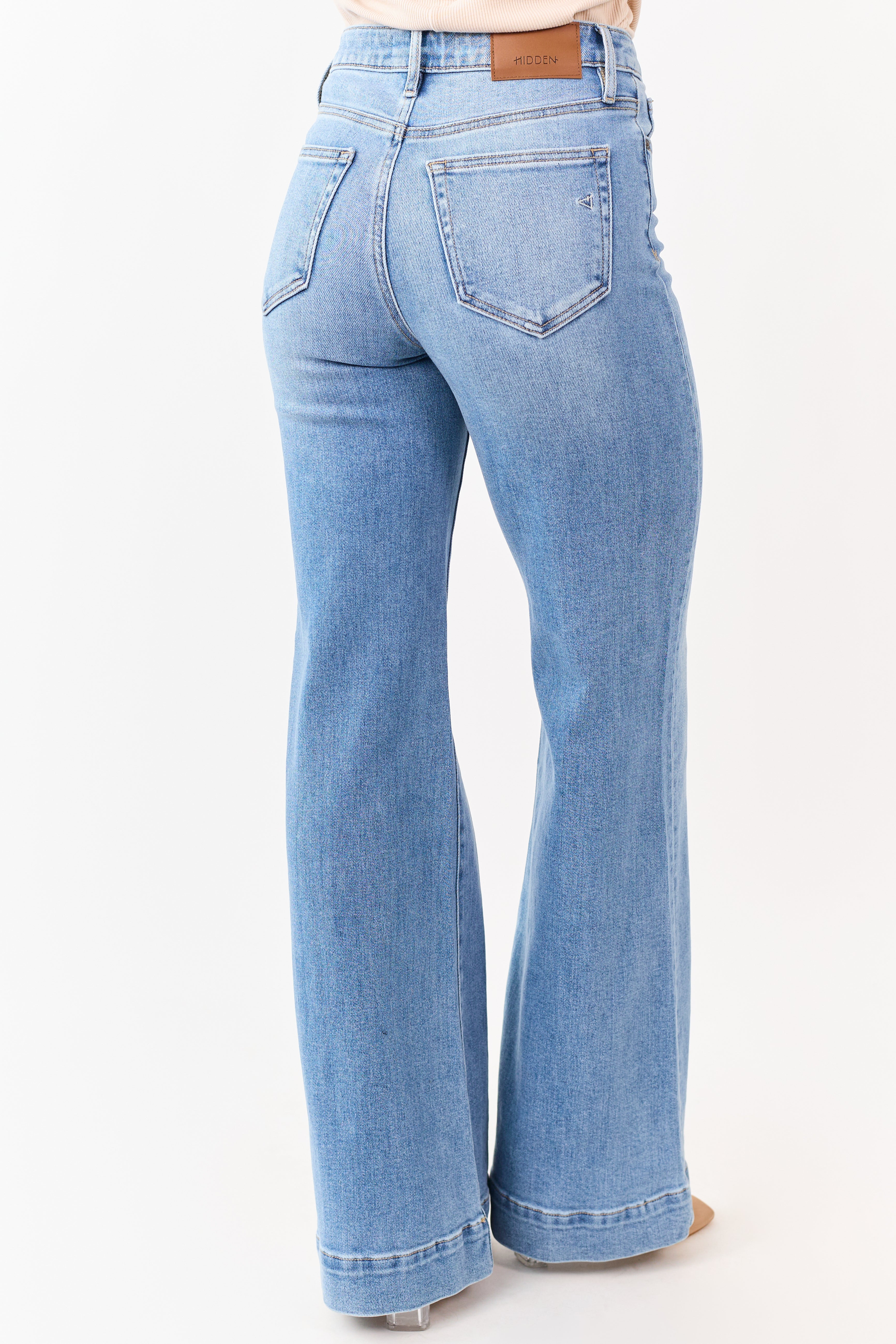 Hidden Premium Medium Comfort Flare Stretchy Jeans