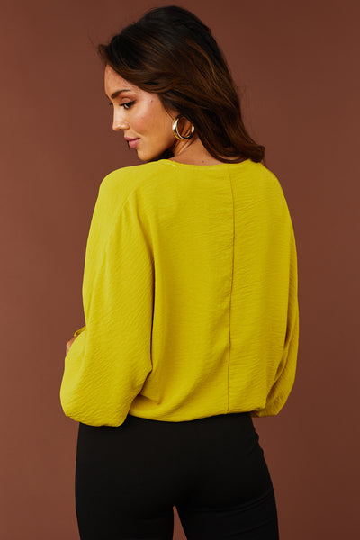 Honeysuckle V Neck Dolman Long Sleeve Top