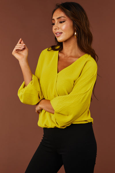 Honeysuckle V Neck Dolman Long Sleeve Top