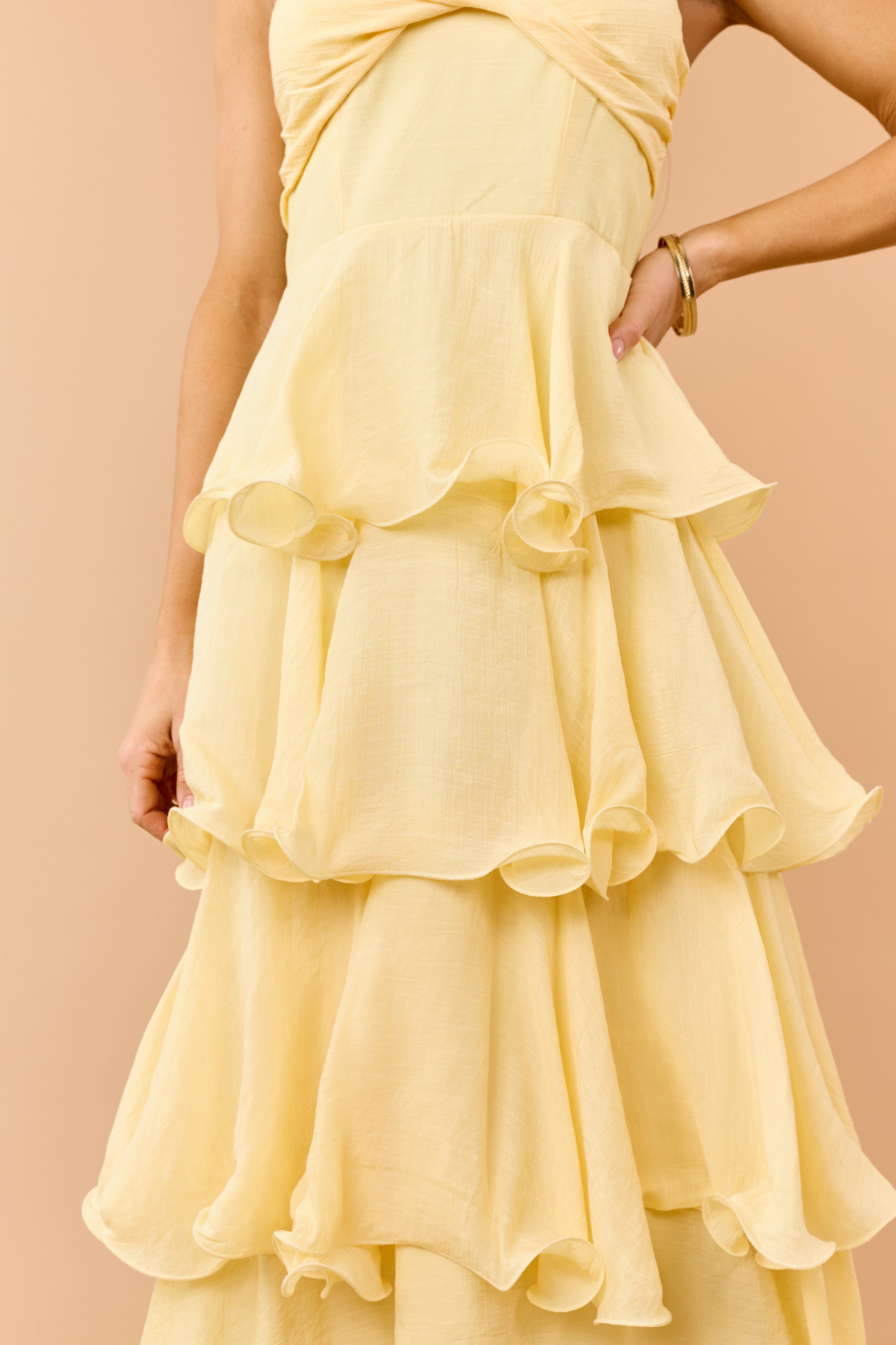 Honeysuckle Wavy Tiered Twist Bust Maxi Dress | Lime Lush Boutique Honeysuckle Wavy Tiered Twist Bust Maxi Dress | Lime Lush Boutique
