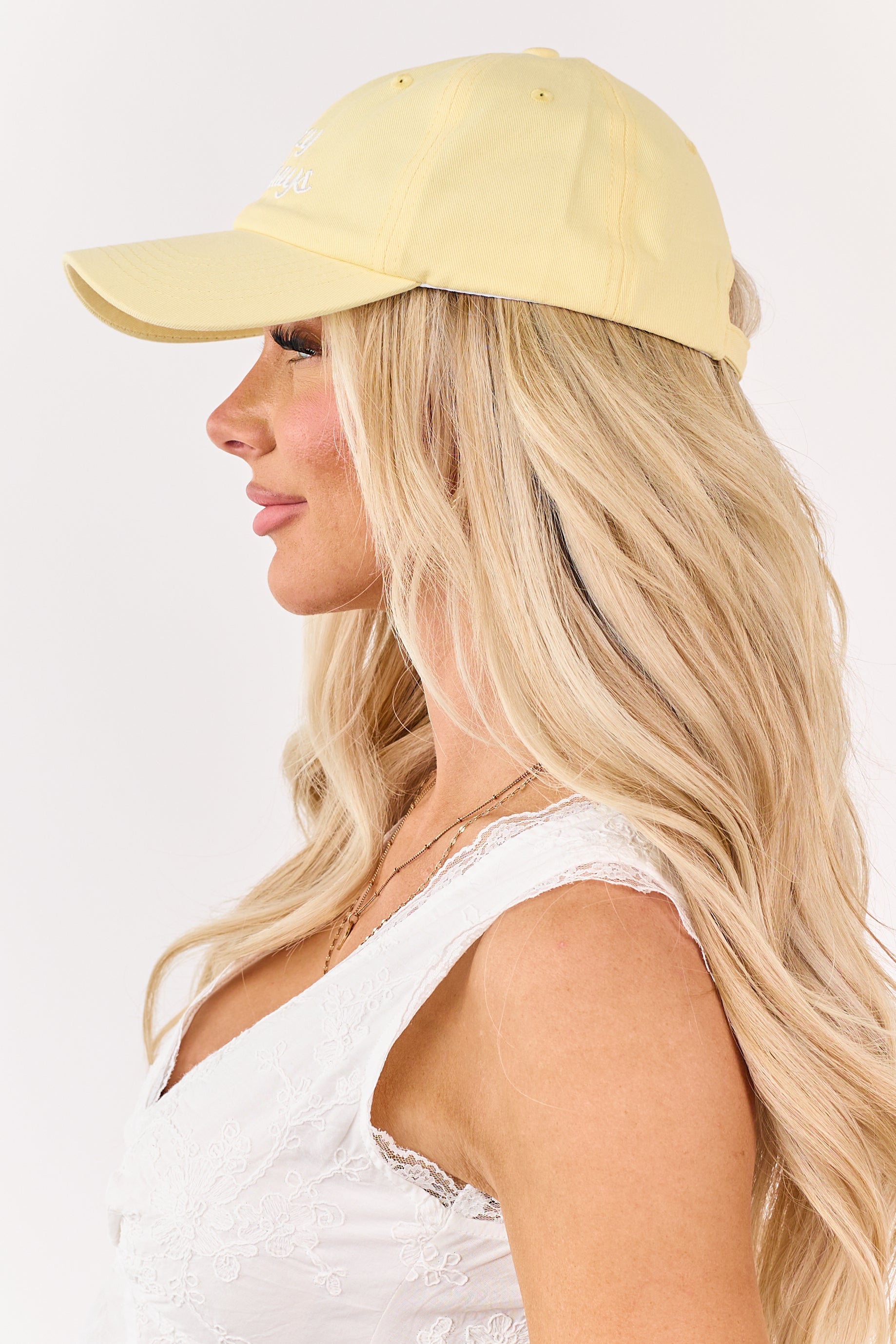 Honeysuckle "Lazy Sundays" Embroidered Baseball Cap