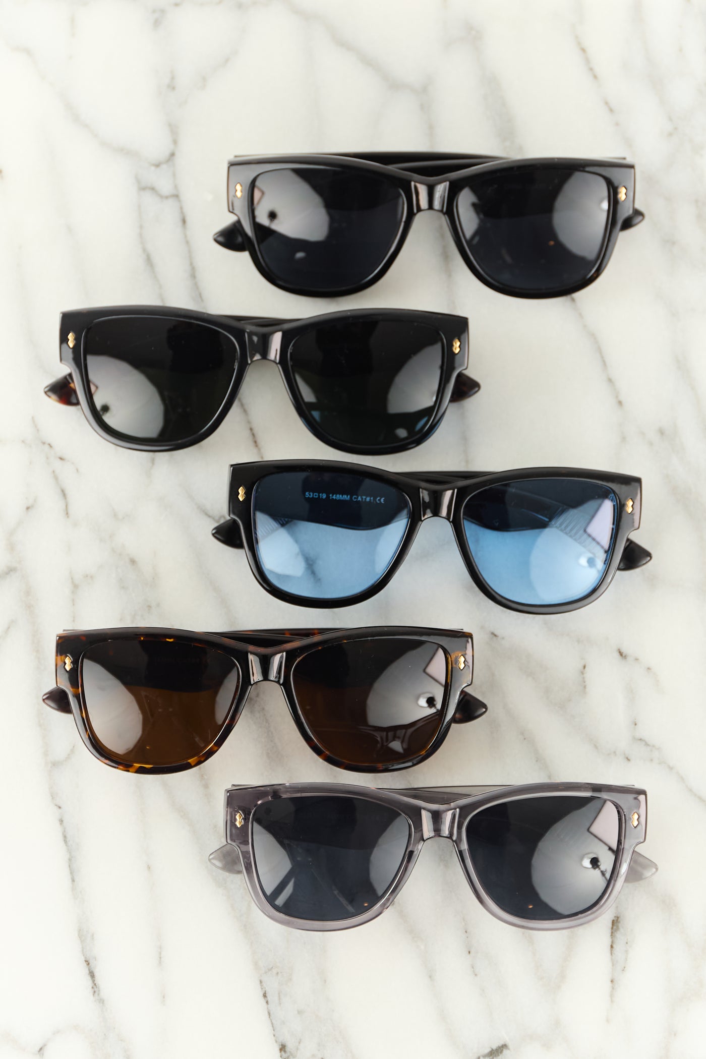 Cocoa Round Square Frame Cognac Tint Sunglasses