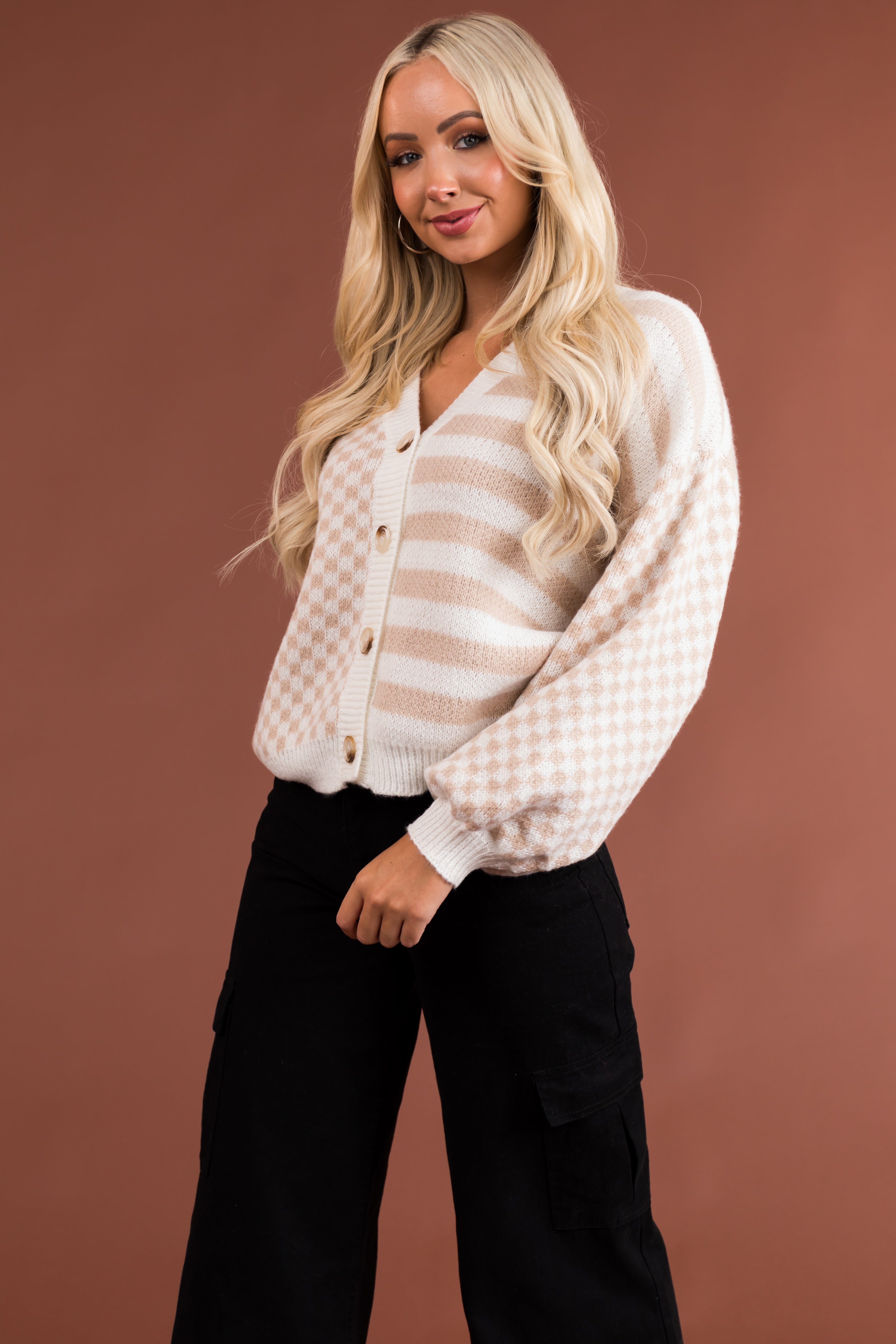 Nude colour cardigan 2025