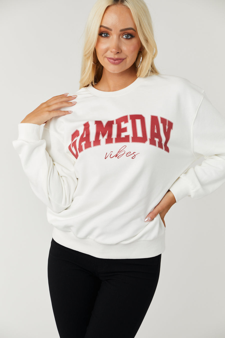 Ivory and Ruby 'GameDay Vibes' Graphic Sweatshirt