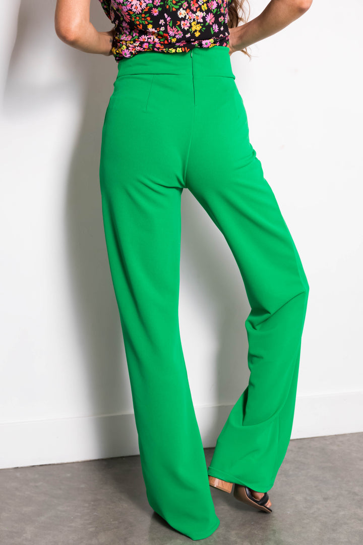 Jade Vertical Seam Wide Leg Pants