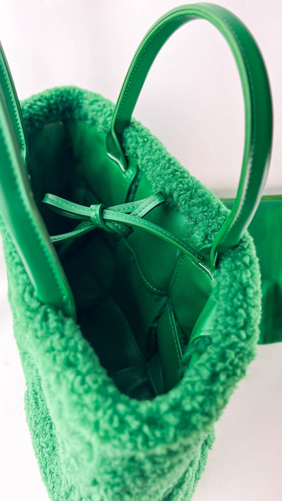Jade Faux Fur Rectangular Handbag