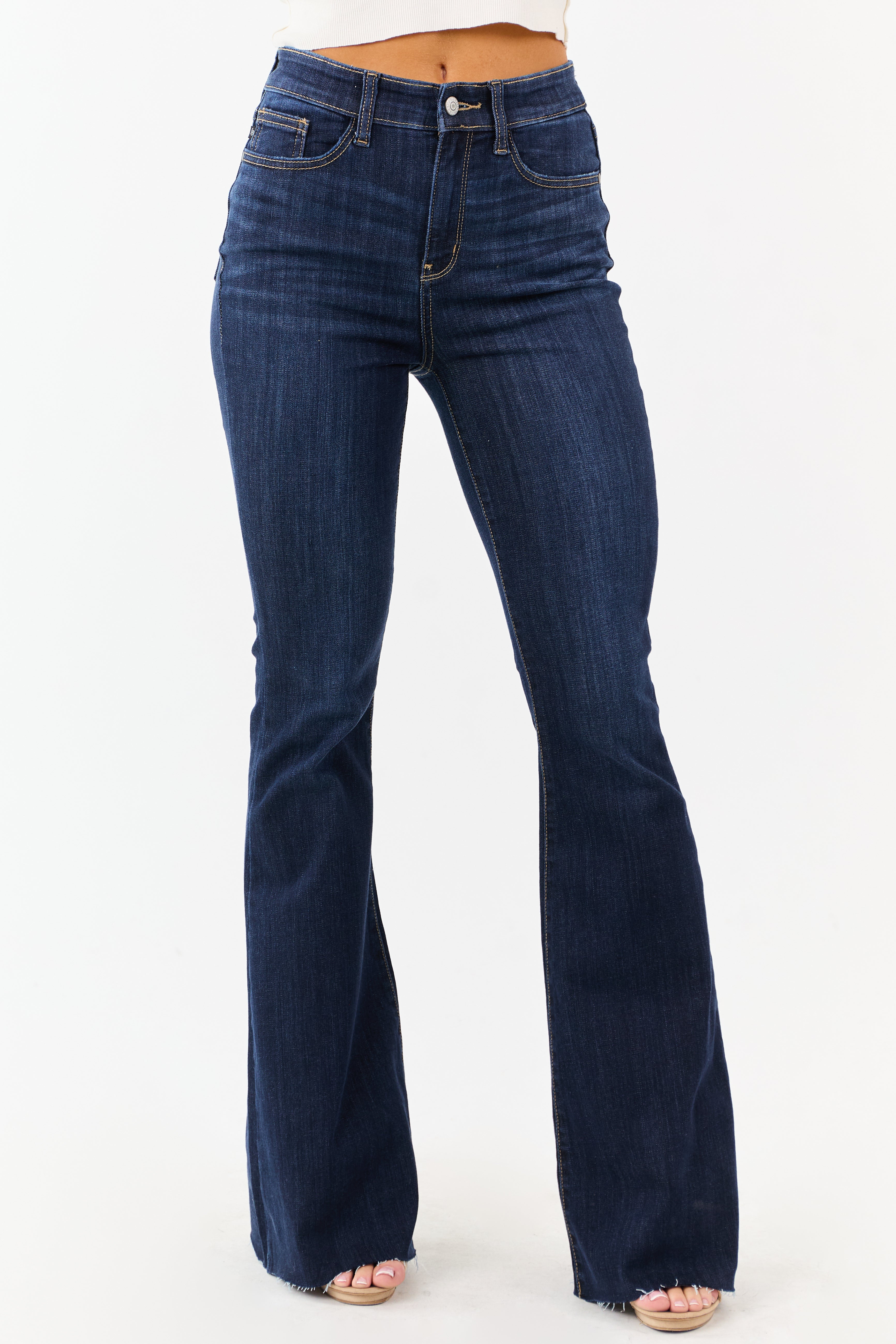 Judy Blue Dark Wash Stretchy Flare Leg Jeans