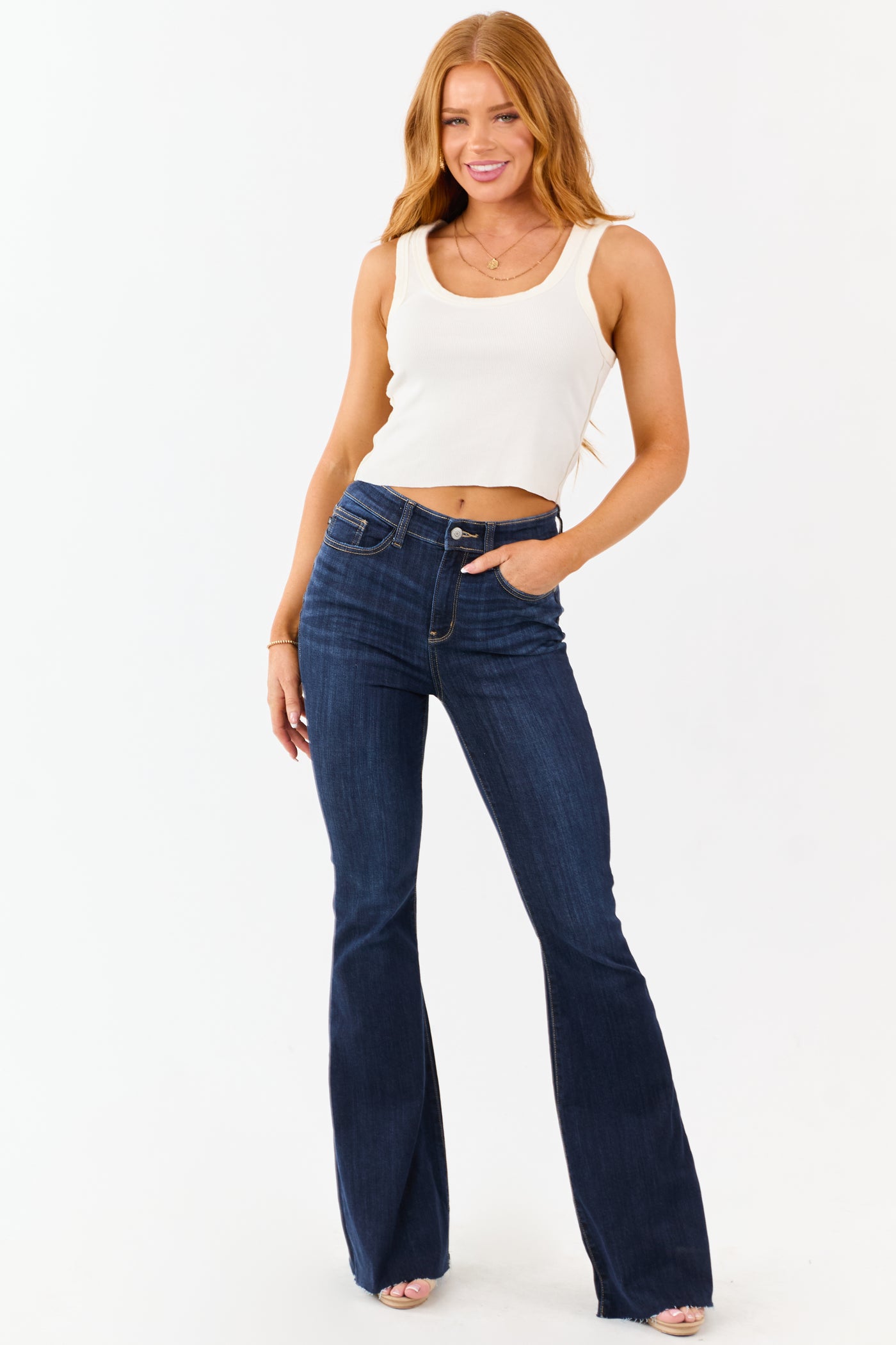 Judy Blue Dark Wash Stretchy Flare Leg Jeans