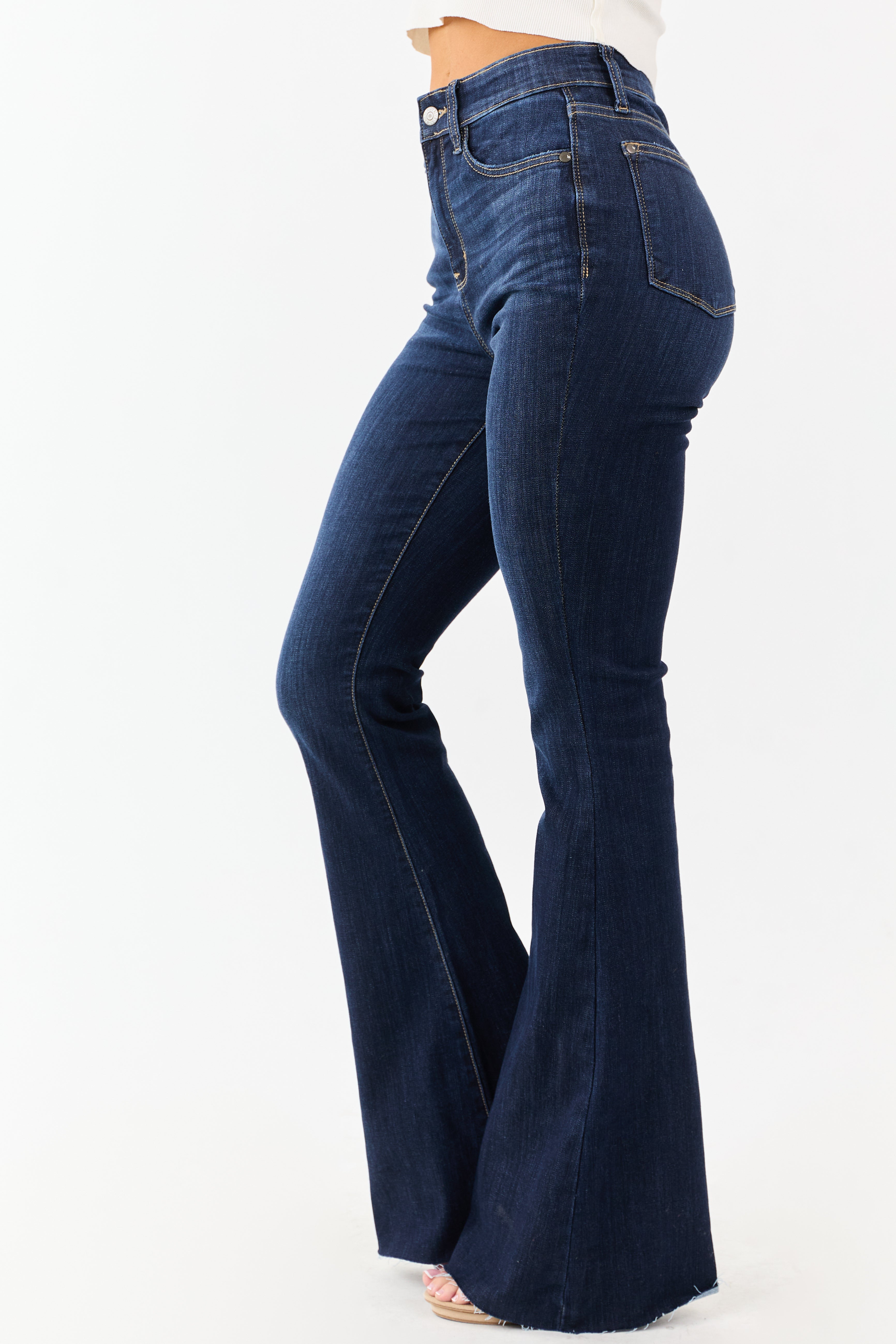 Judy Blue Dark Wash Stretchy Flare Leg Jeans