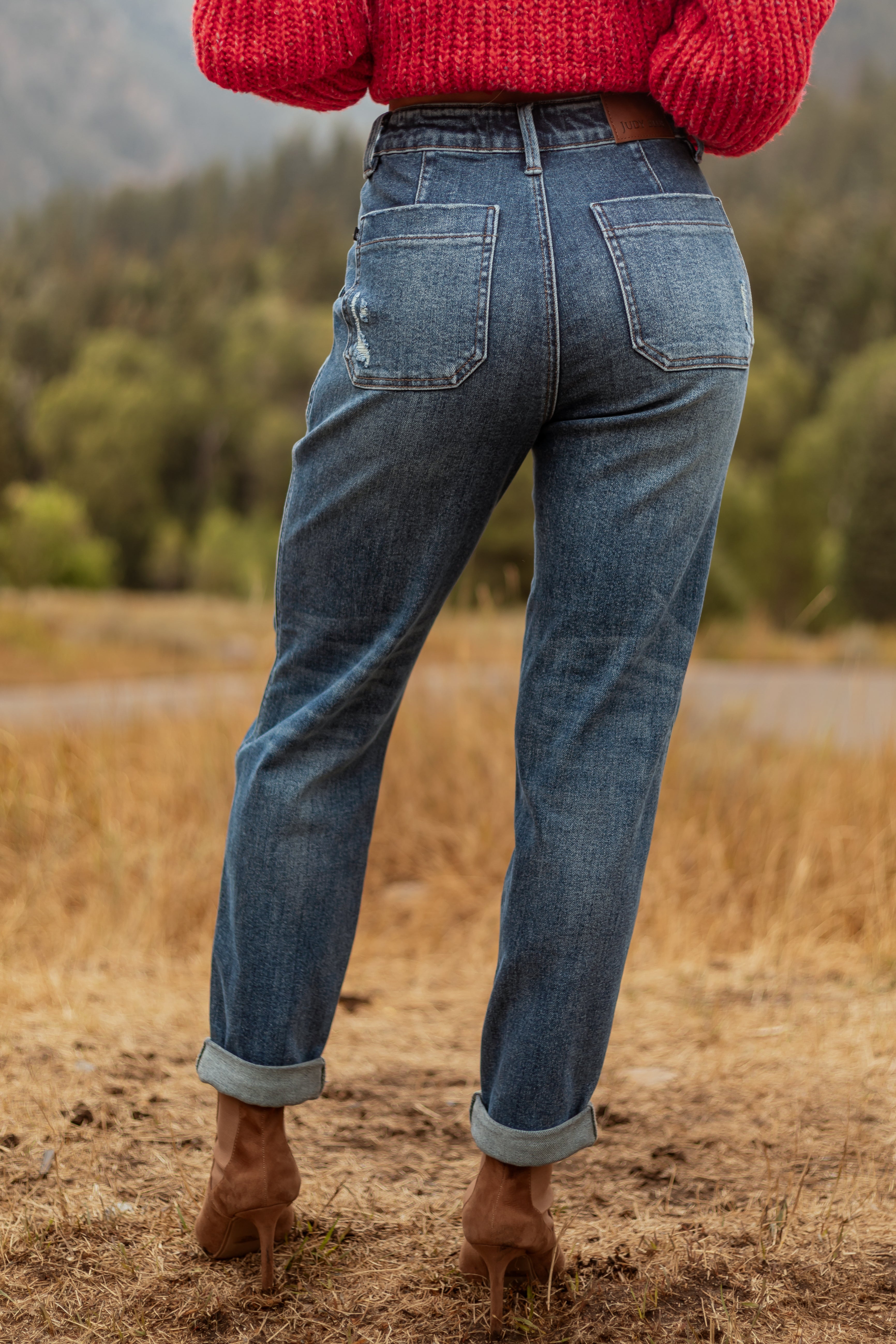 Judy Blue Dark Wash Stretchy Jogger Style Jeans