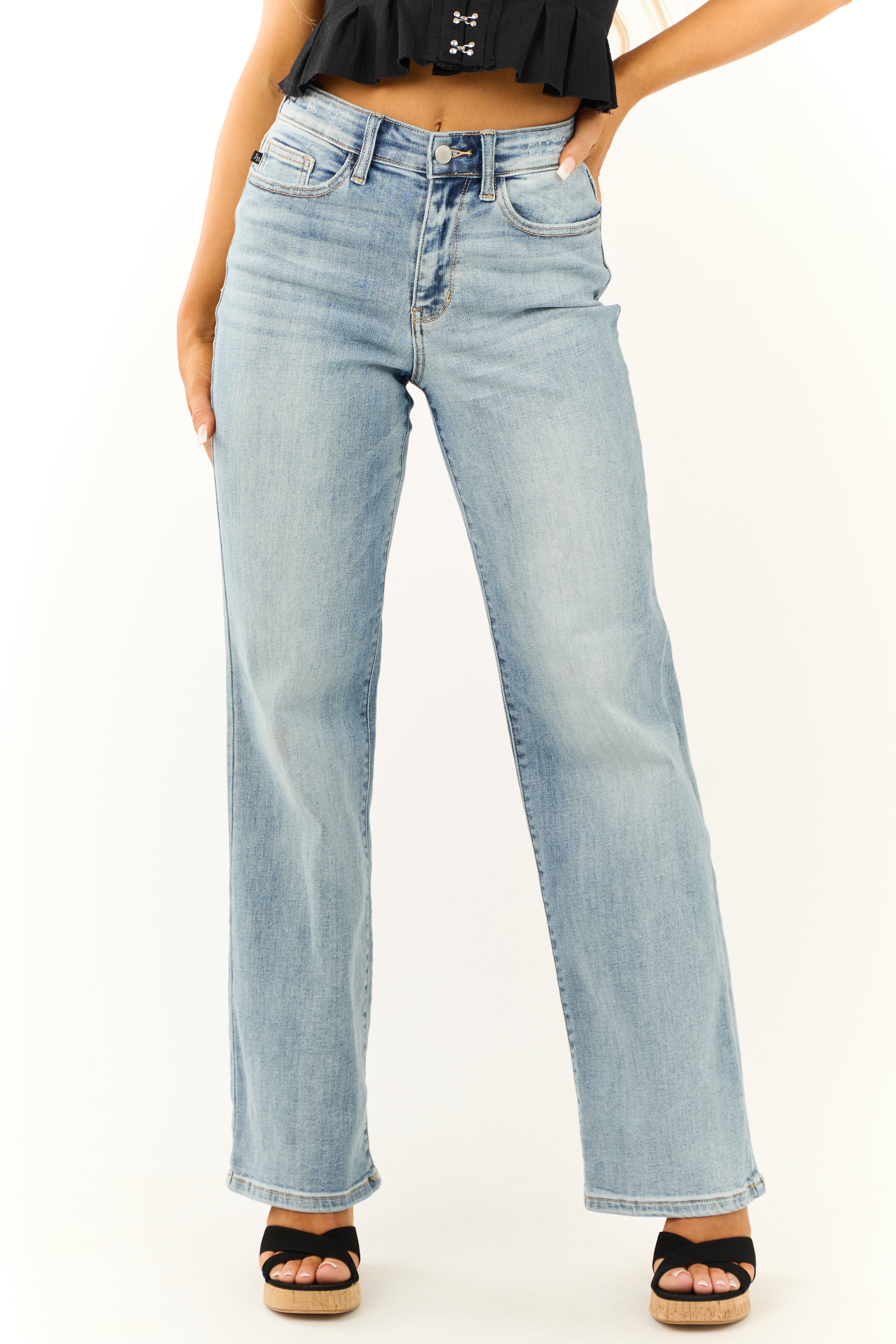 Judy Blue Women's Slim High-Rise Jeans - Rust Brown - Size S - 27/29 Inseam