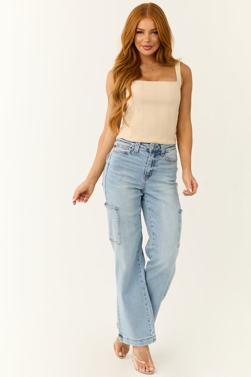 Judy Blue This Town Wide Leg Jeans (0-24W)