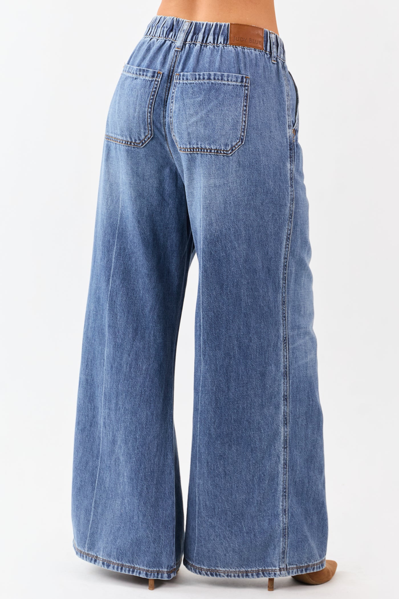 Judy Blue Lightweight Denim Palazzo Wide Leg Pants