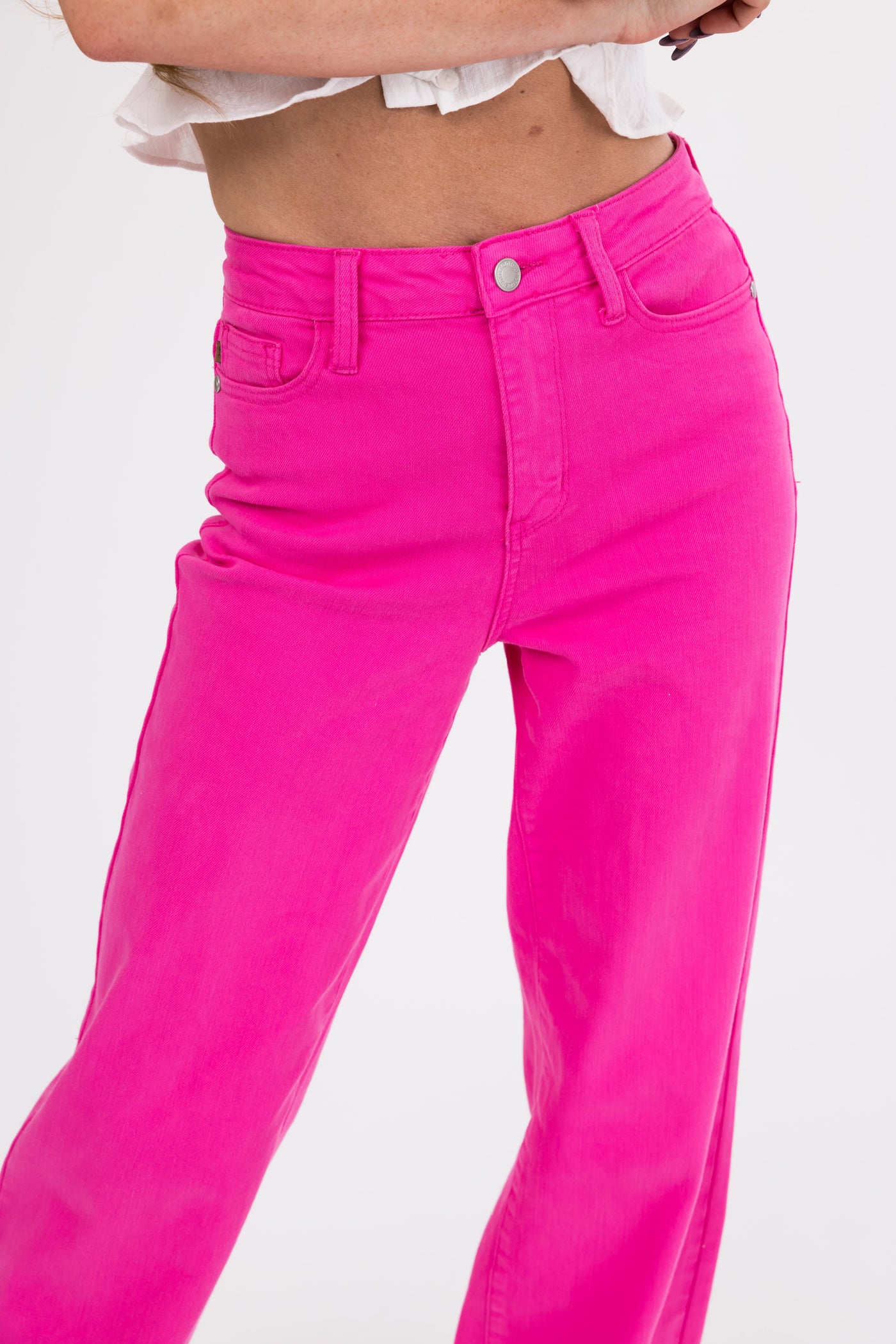 Judy Blue Magenta 90's Straight Leg Jeans