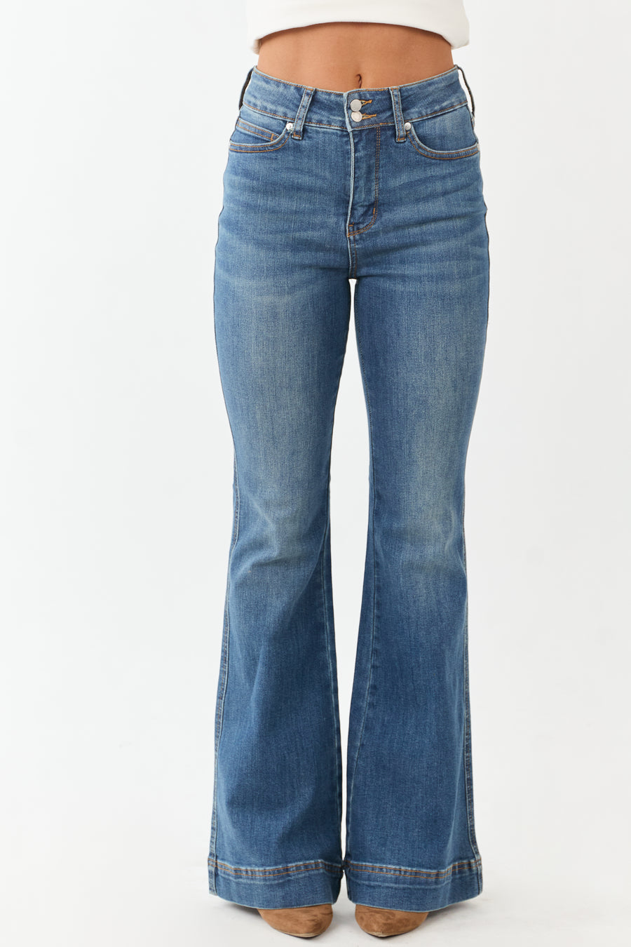 Judy Blue Medium Stretchy Tummy Control Flare Jeans