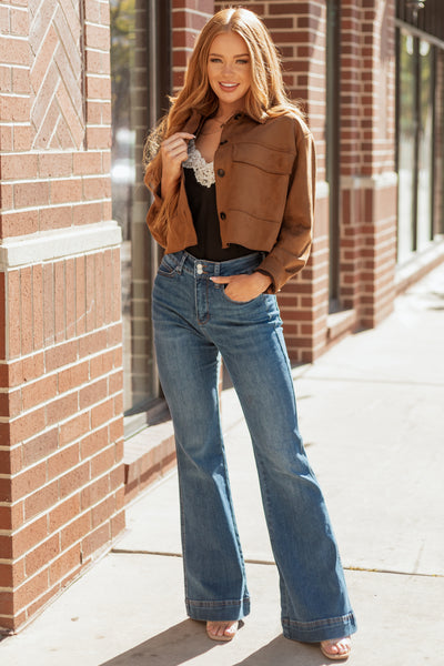 Judy Blue Medium Stretchy Tummy Control Flare Jeans
