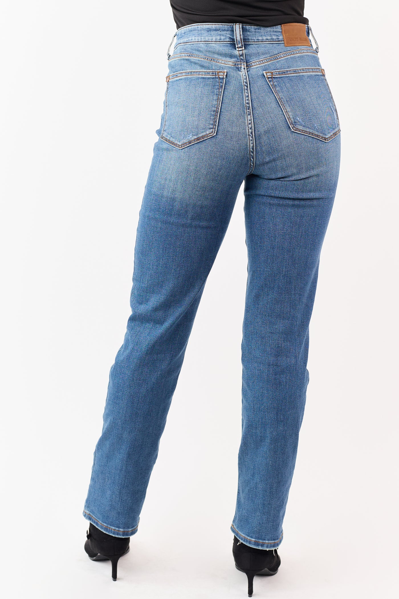 Judy Blue Medium Wash Stretchy Straight Jeans