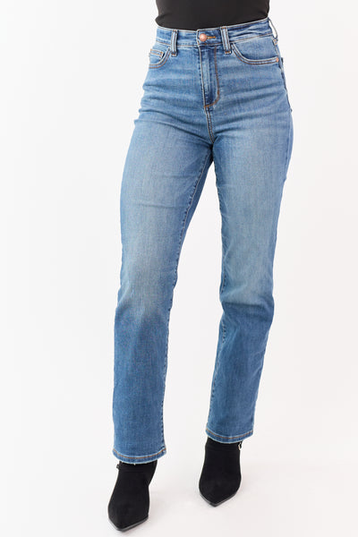 Judy Blue Medium Wash Stretchy Straight Jeans