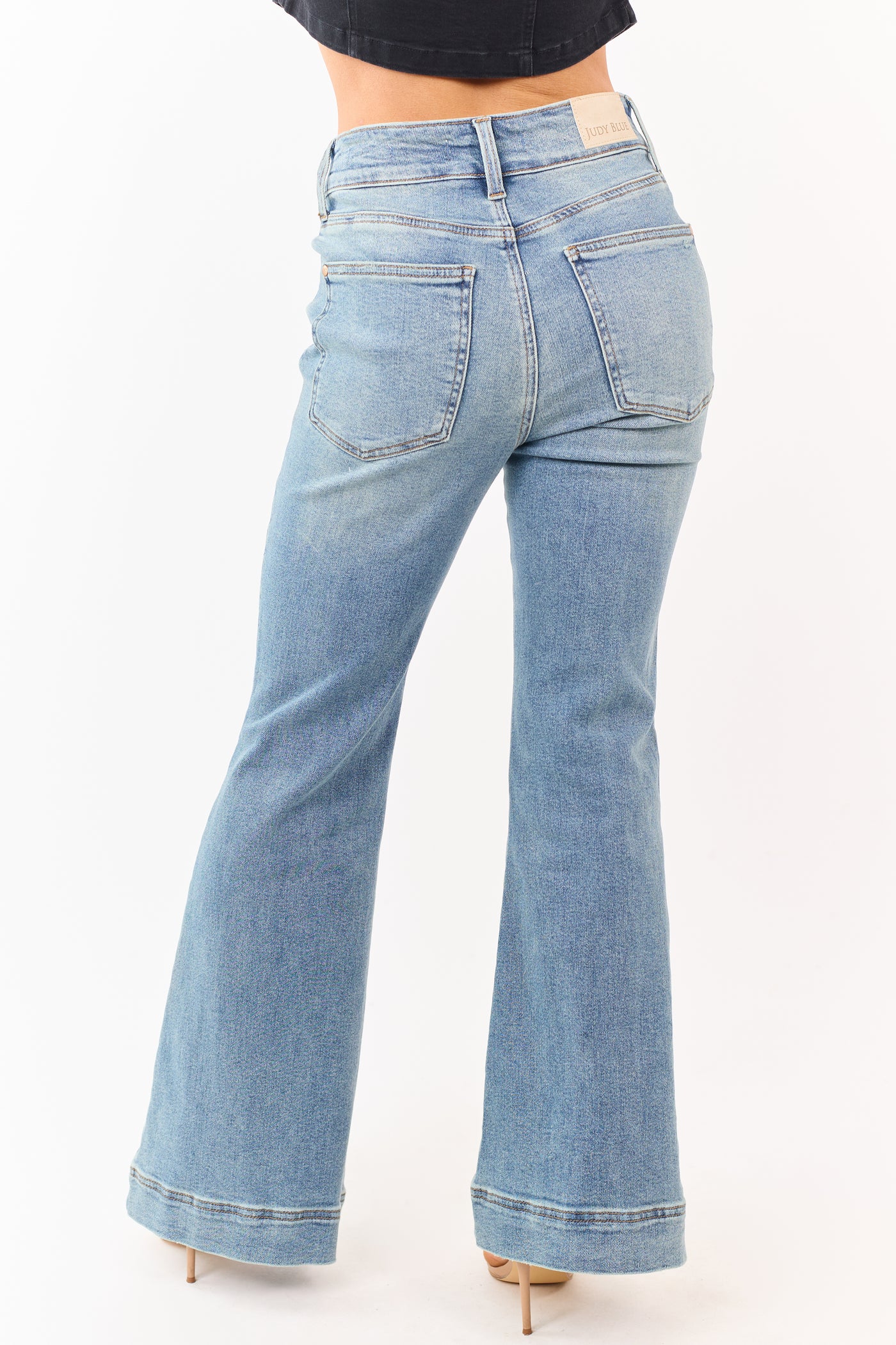 Judy Blue Vintage Wash Stretchy Flare Jeans