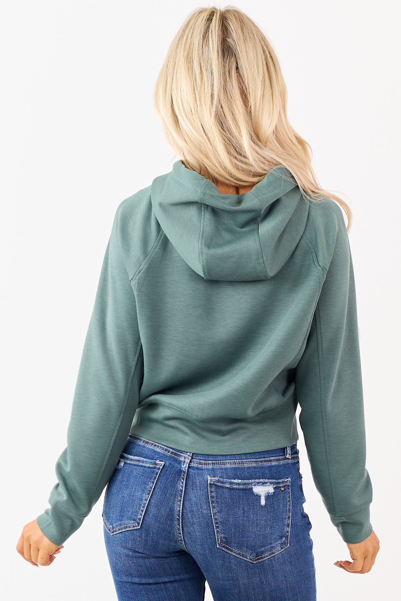 Juniper Soft Scuba Knit Drawstring Hoodie