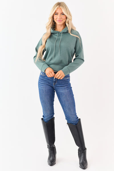 Juniper Soft Scuba Knit Drawstring Hoodie