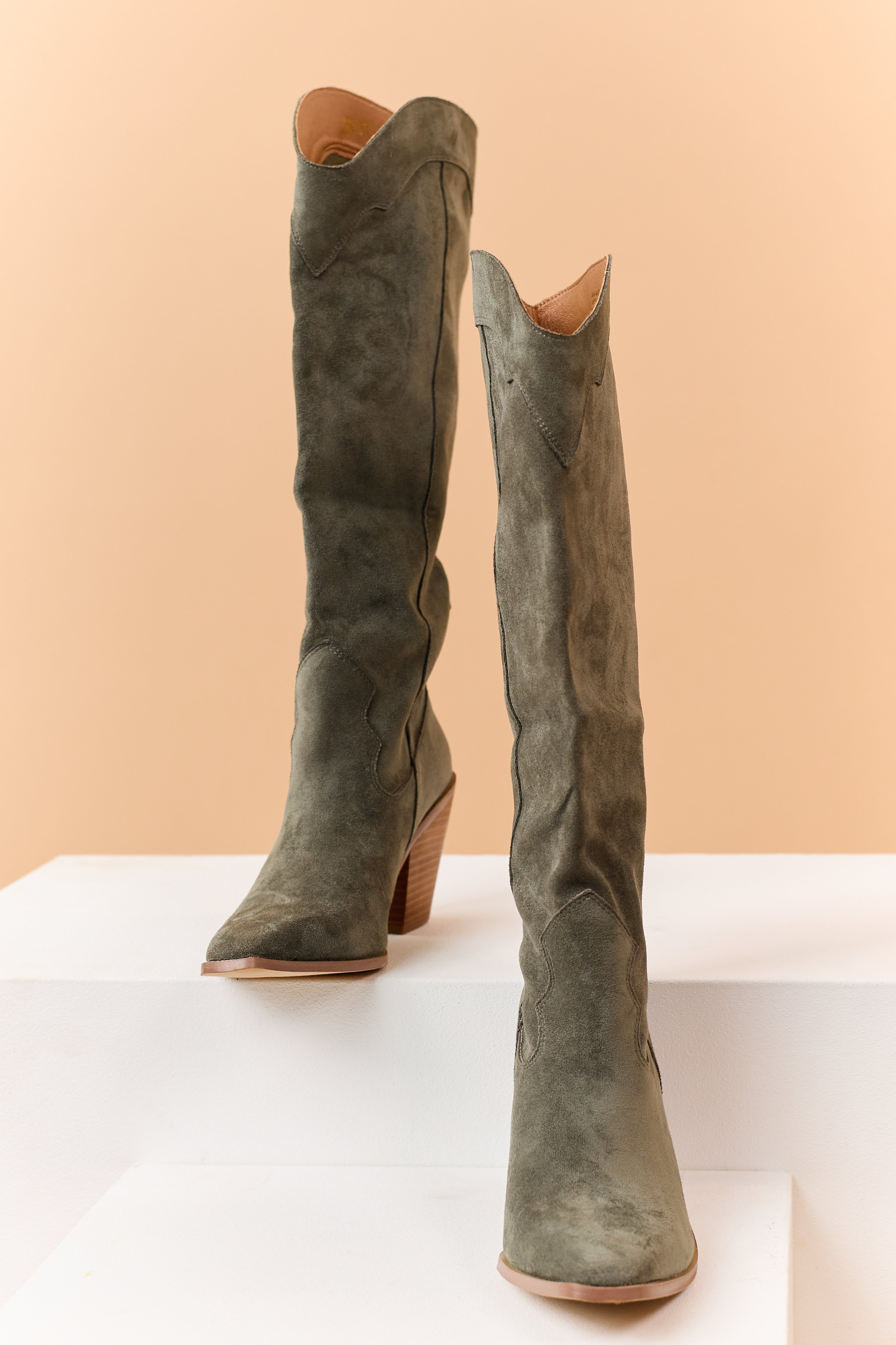 Juniper Faux Suede Tall Western Boots