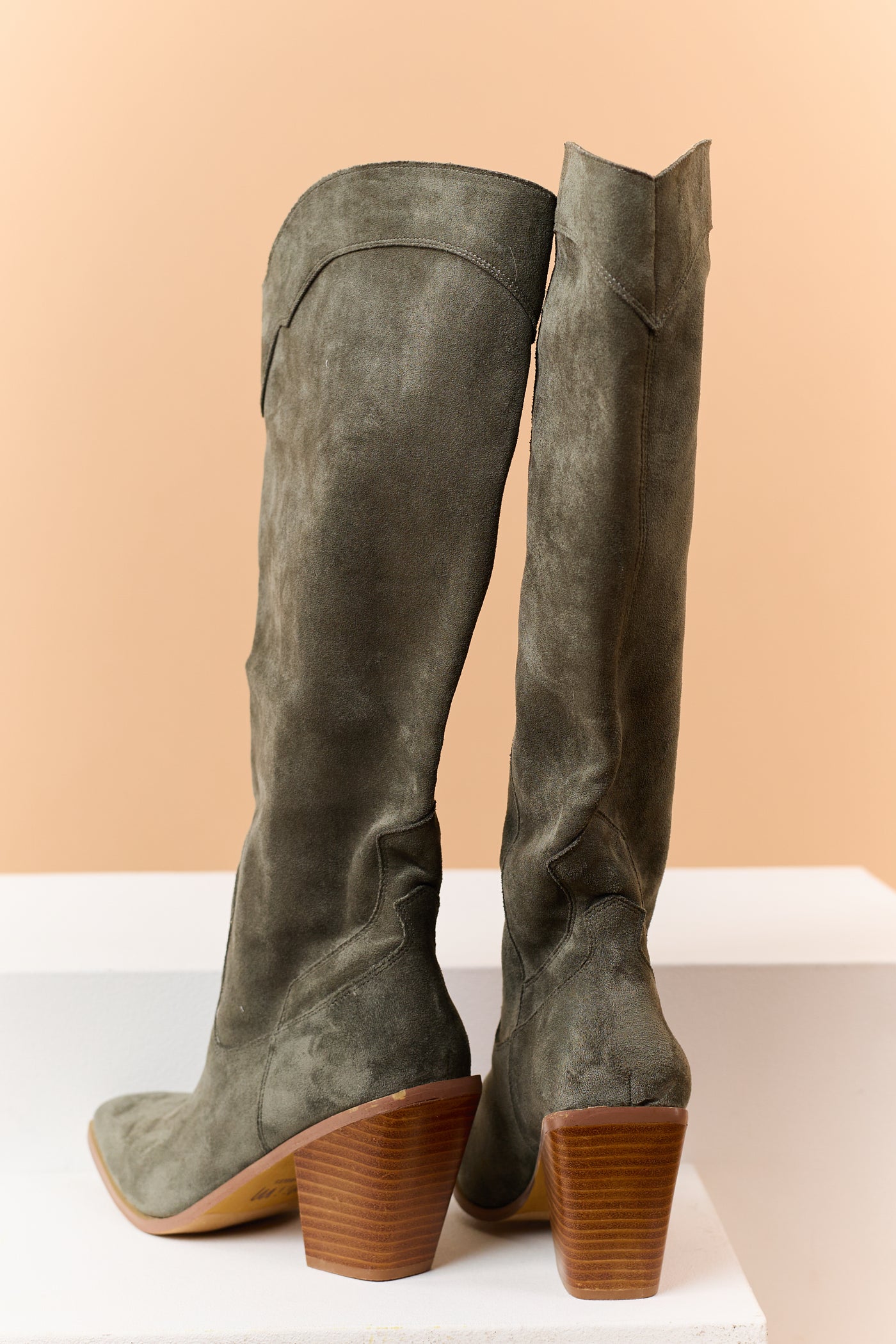 Juniper Faux Suede Tall Western Boots