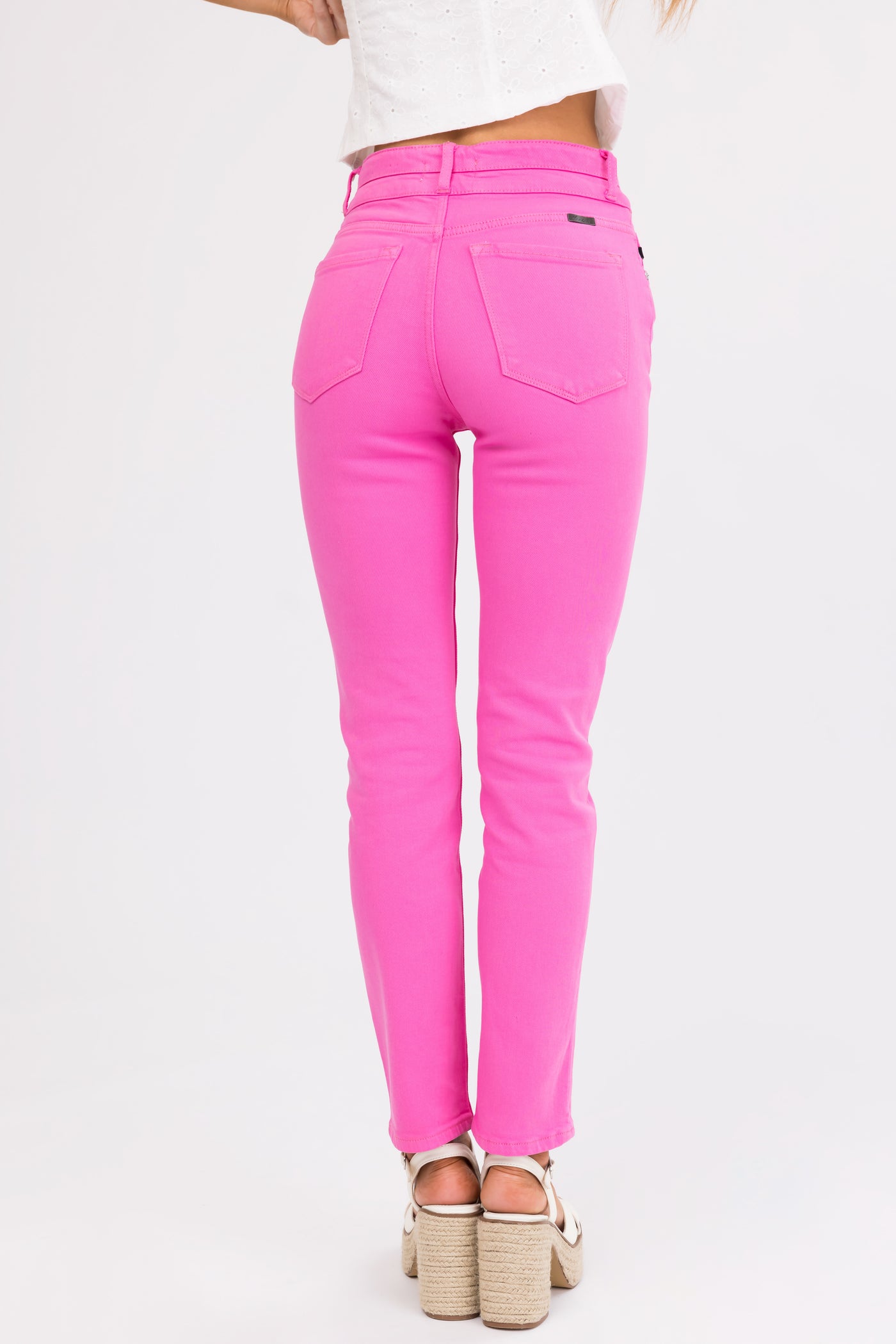 KanCan Bubblegum High Rise Straight Leg Jeans