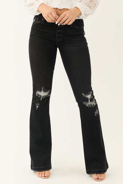 【送料&関税込】ChloAC Flared Leg Jeans Risen Women's High Rise Ankle Flare Jeans (US, Alpha, X
