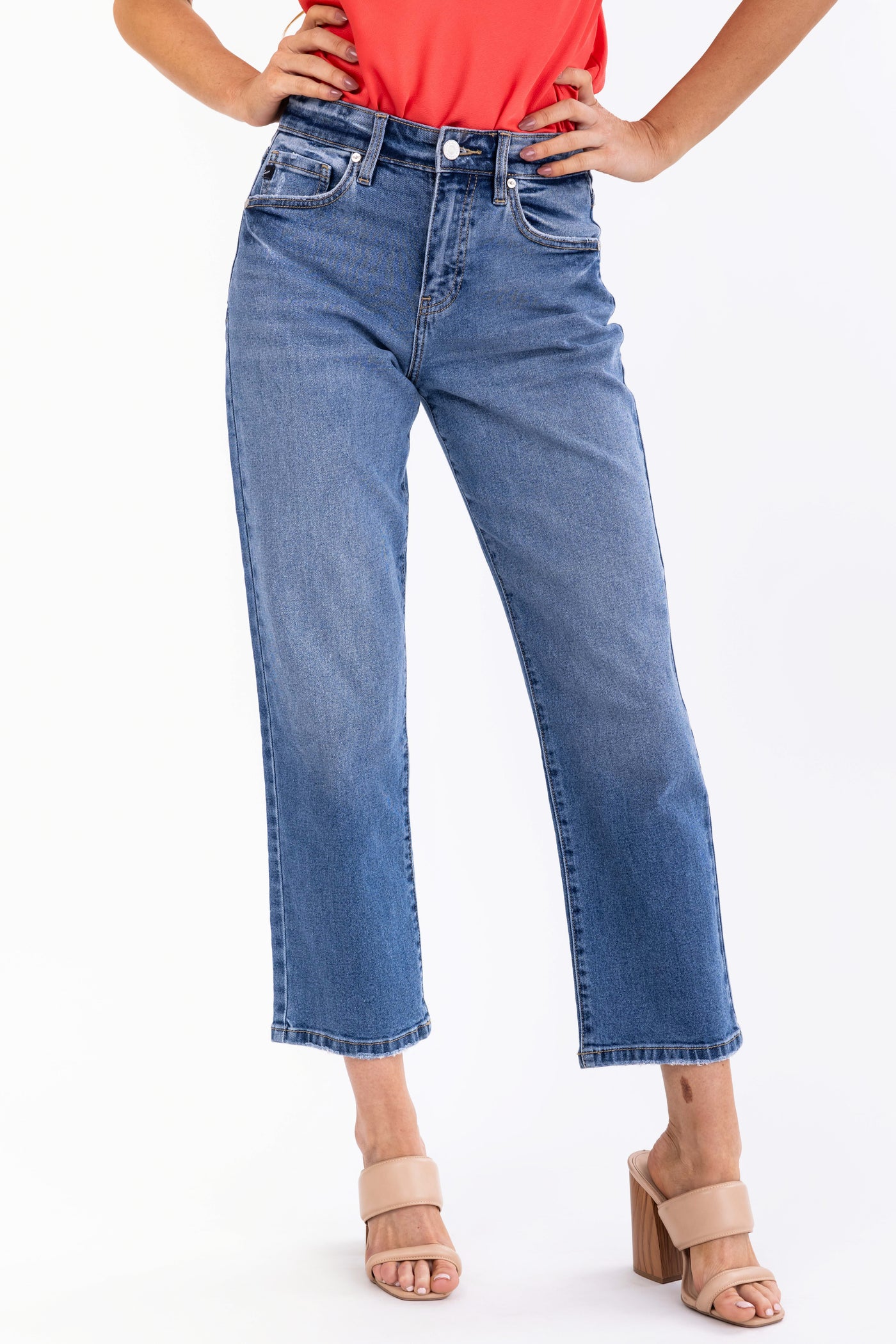 KanCan Comfort Stretch High Rise Straight Jeans