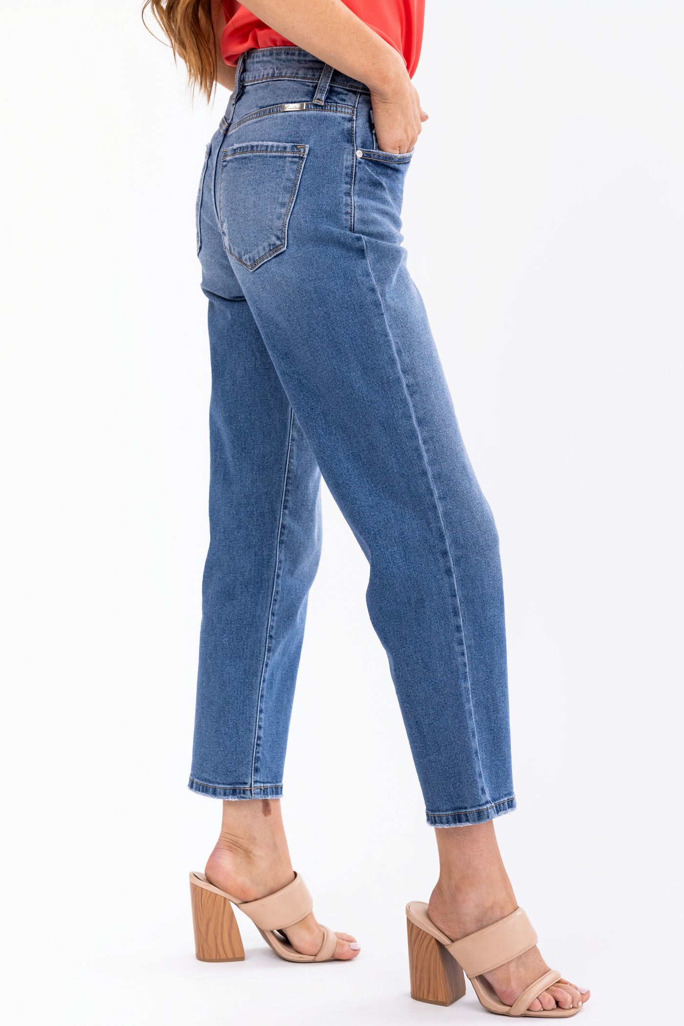 KanCan Comfort Stretch High Rise Straight Jeans