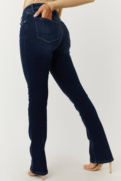 KanCan Dark Wash High Rise Skinny Bootcut Jeans
