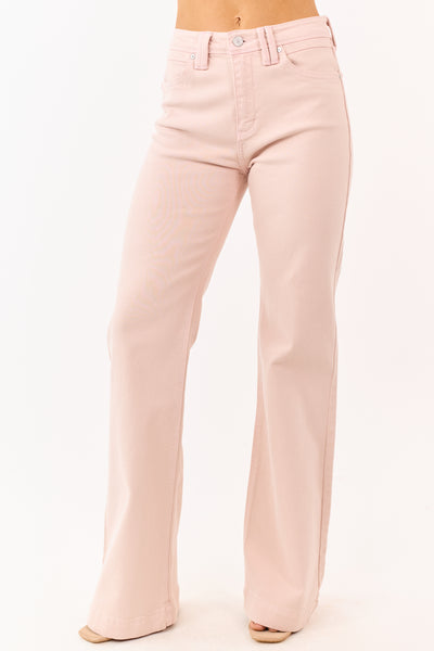 KanCan Tea Rose High Rise Wide Flare Jeans